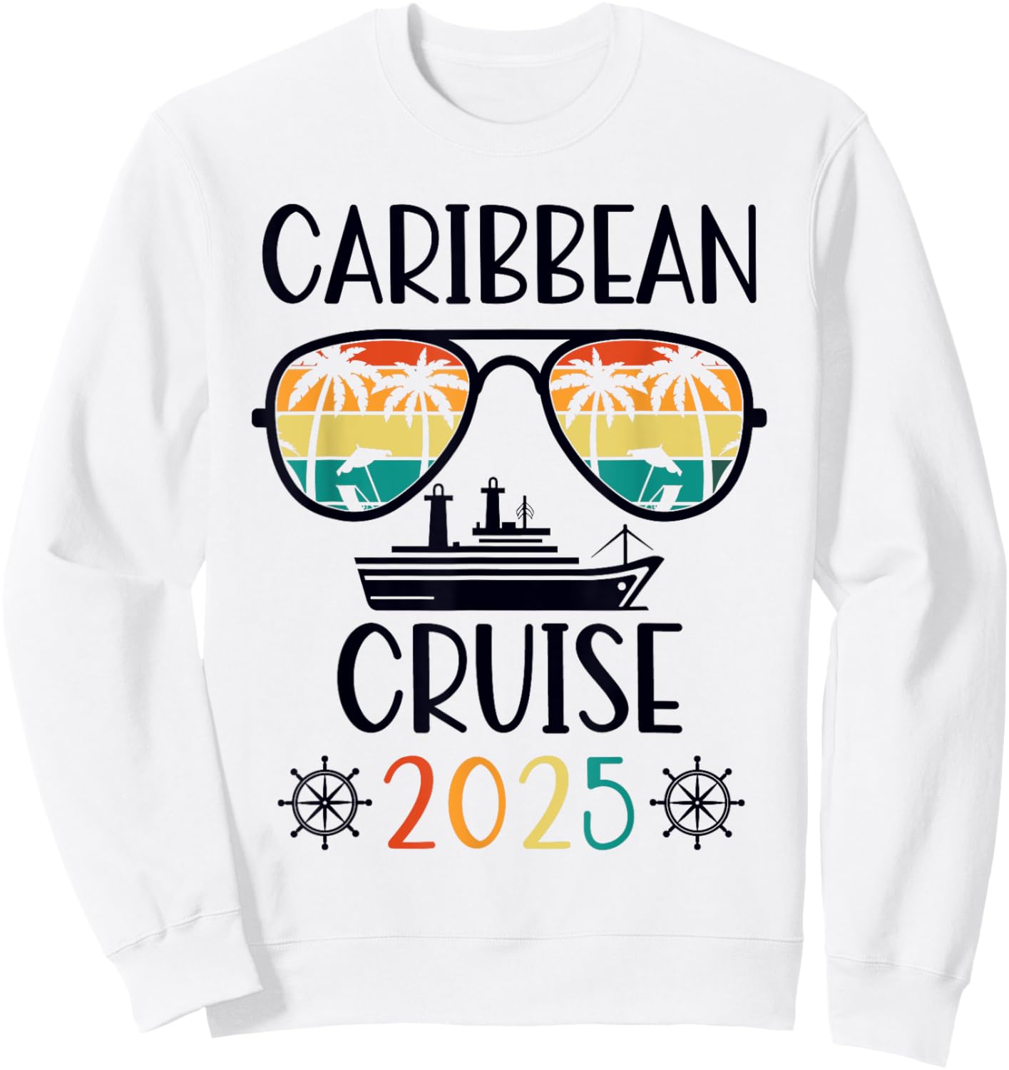 Caribbean Cruise 2025 Vacation Trip Matching Family Group Sweatshirt - Sweatshirt | White