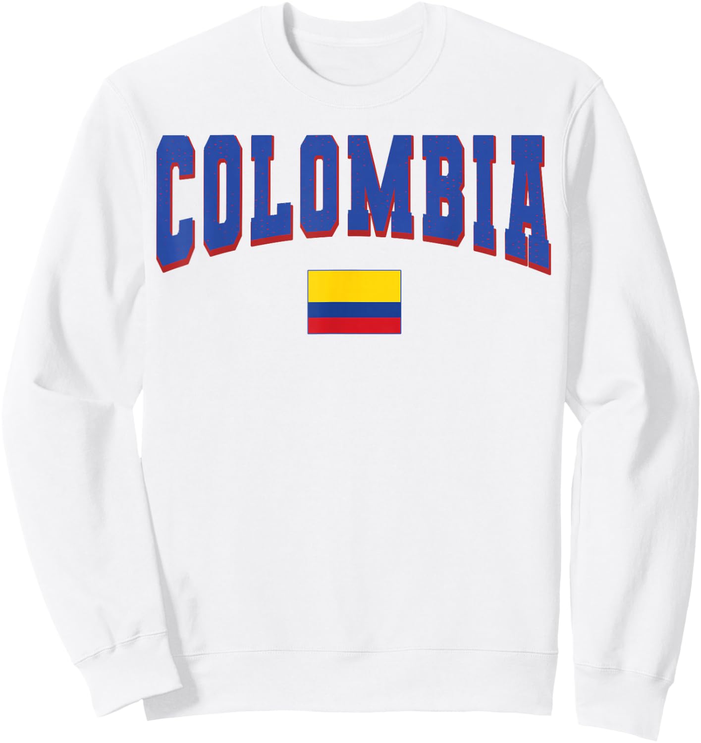 Colombia National Flag Proud Colombian Men Women Yellow Sweatshirt - Sweatshirt | White