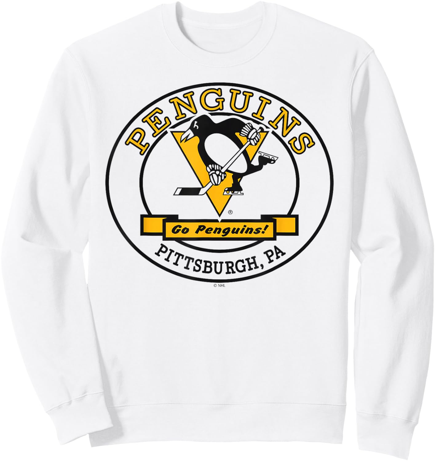 Pittsburgh Penguins Go White Officially Licensed Sweatshirt - Sweatshirt | White