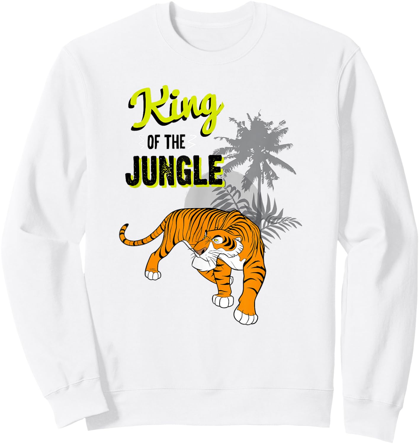 Disney The Jungle Book Shere Khan King Of The Jungle Sweatshirt - Sweatshirt | White