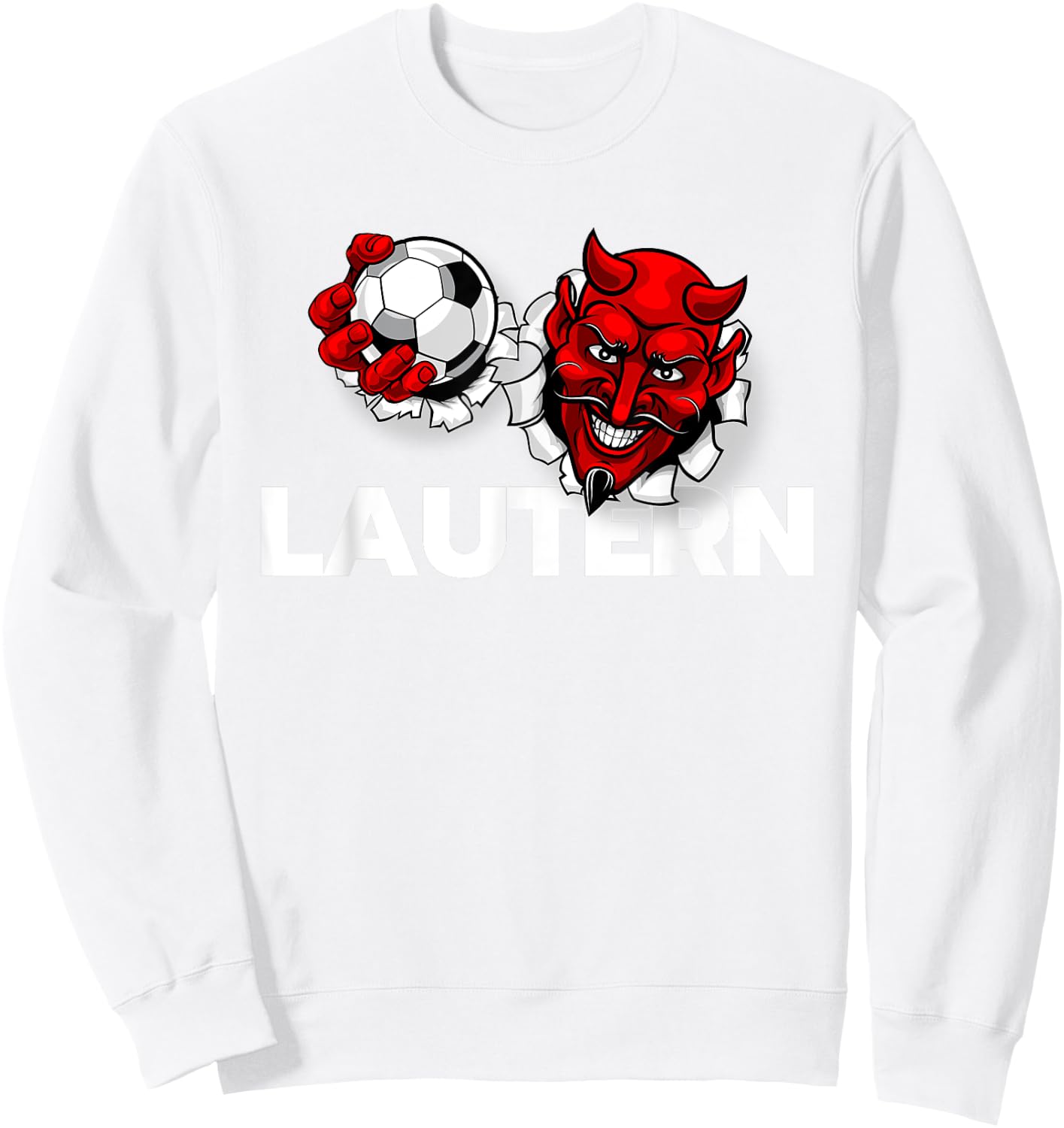 Fussball Lautern Verein Kaiserslautern Lautre Stadt Pfalz Sweatshirt - Sweatshirt | White