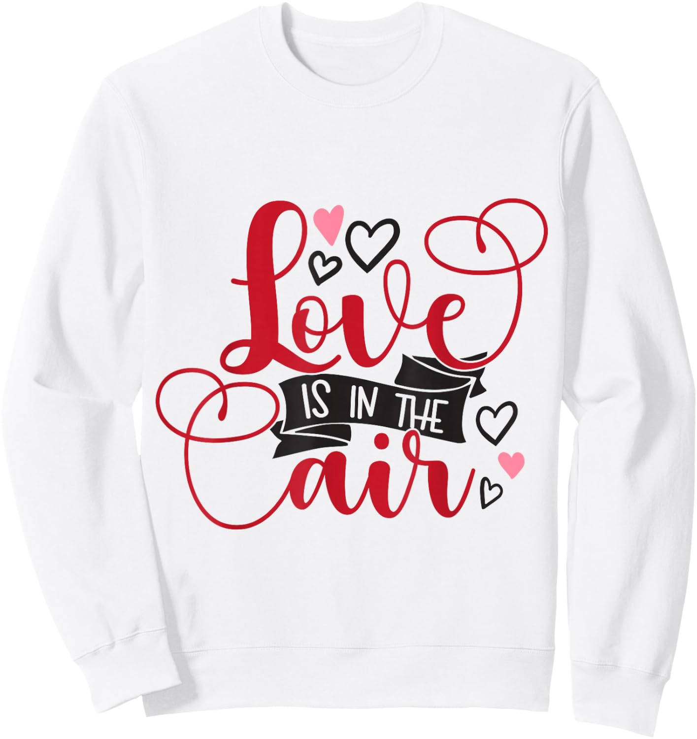 Love is In The Air Funny Love Gift Heart , blue, S Sweatshirt - Sweatshirt | White