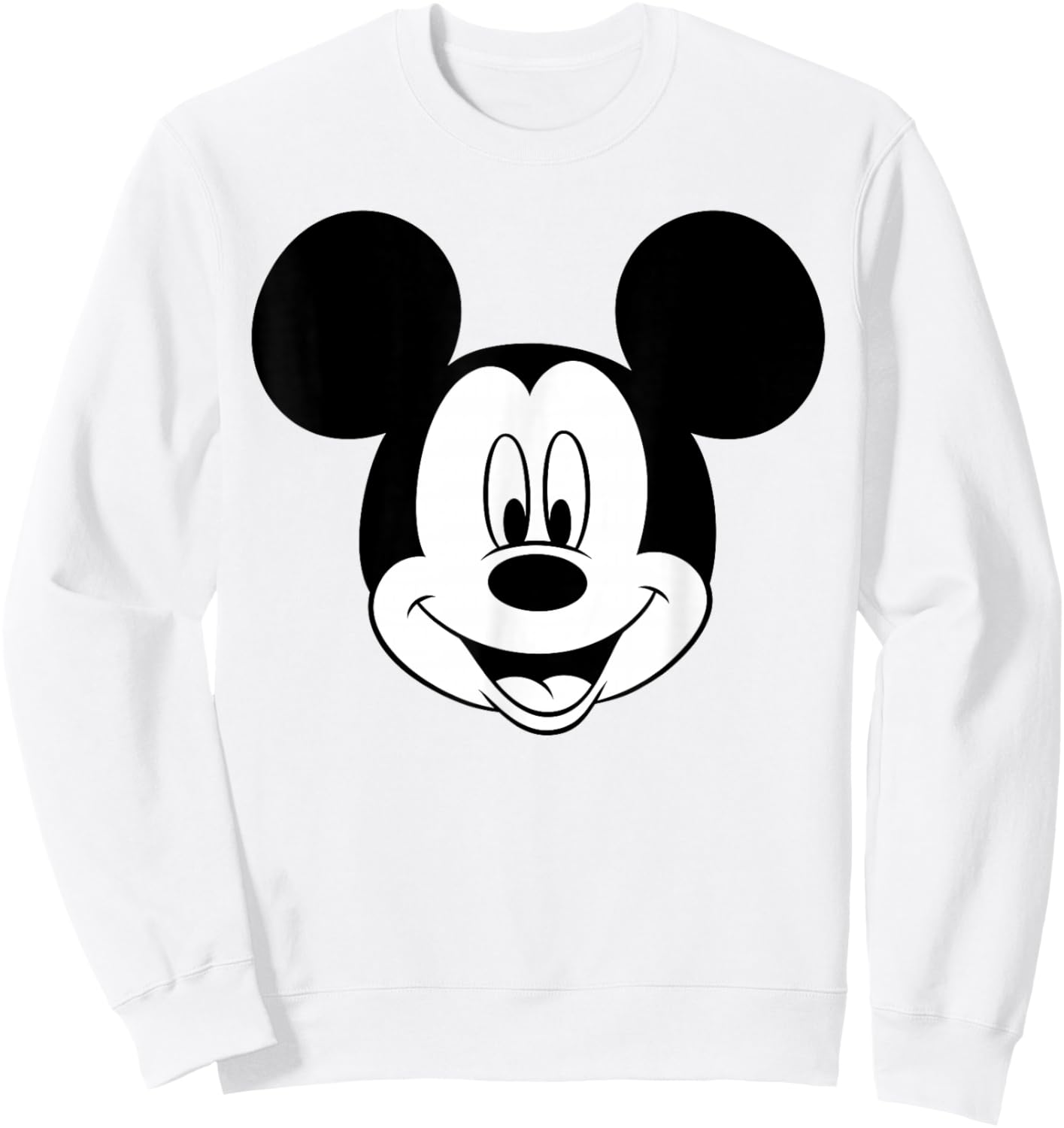 Disney - Mickey Mouse Happy Face Sweatshirt - Sweatshirt | White