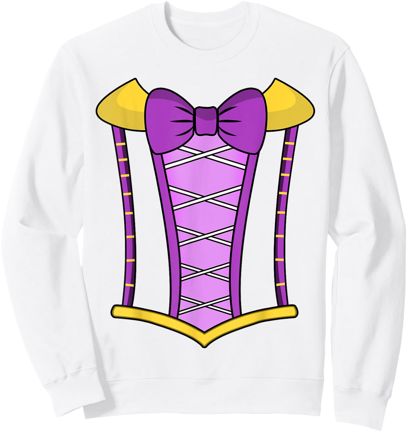 Women Girls Halloween Beautiful Princess Costume Sweatshirt - Sweatshirt | White