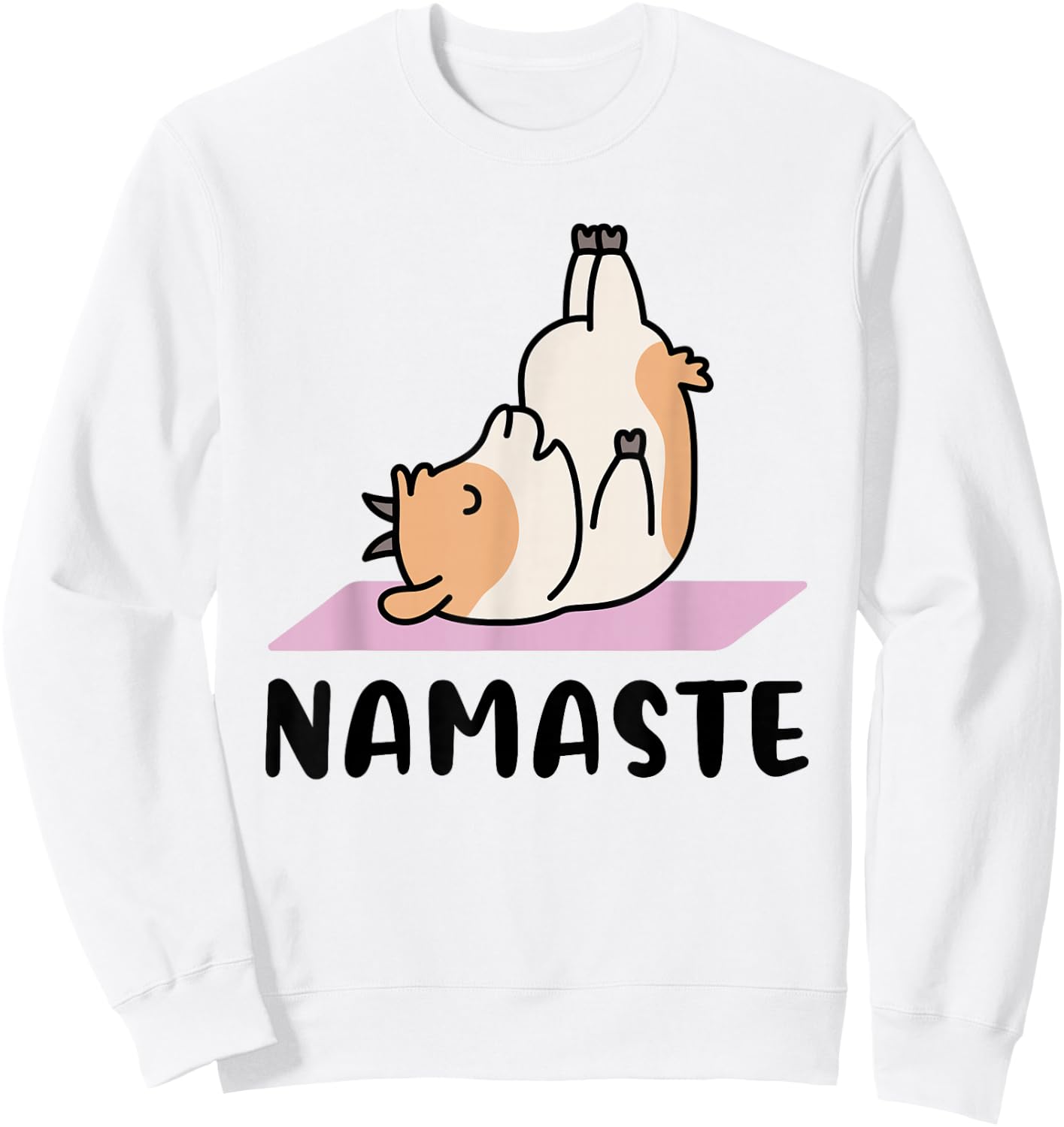 Namaste - Cute Goat Yoga Sweatshirt - Sweatshirt | White