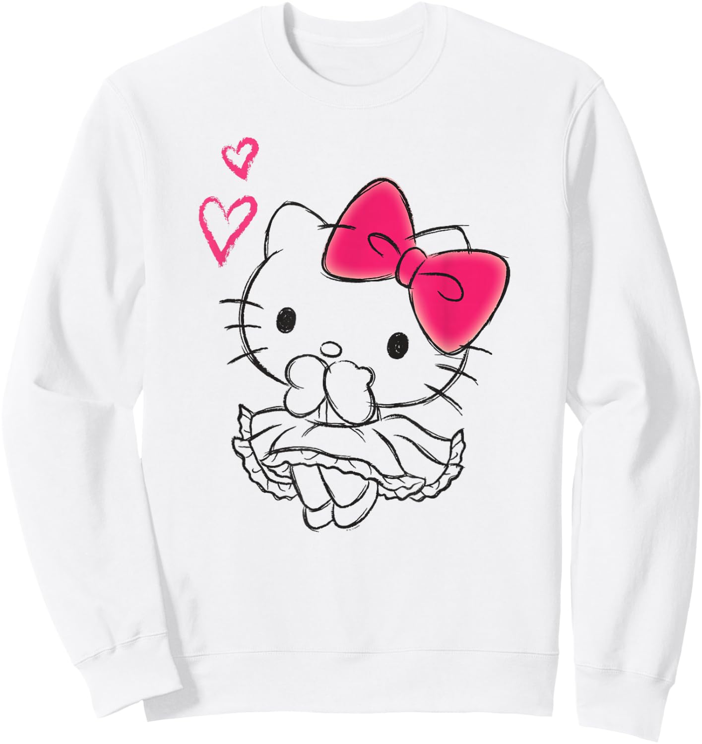 Hello Kitty Girly Hearts Shirt Sweatshirt - Sweatshirt | White