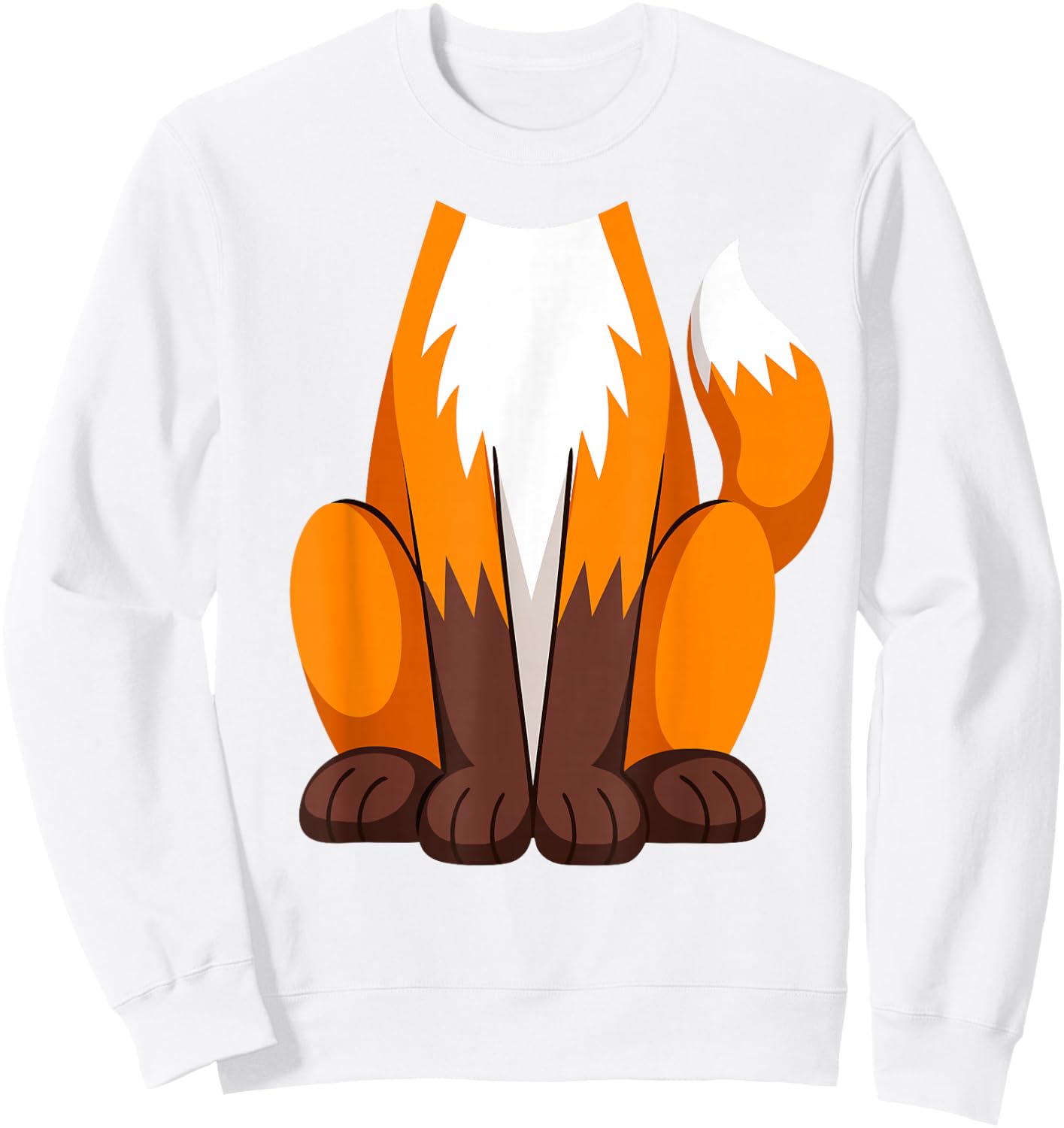 Costume Renard pour Adulte, Homme, Femme, Enfant, garçon et Fille Sweatshirt - Sweatshirt | White