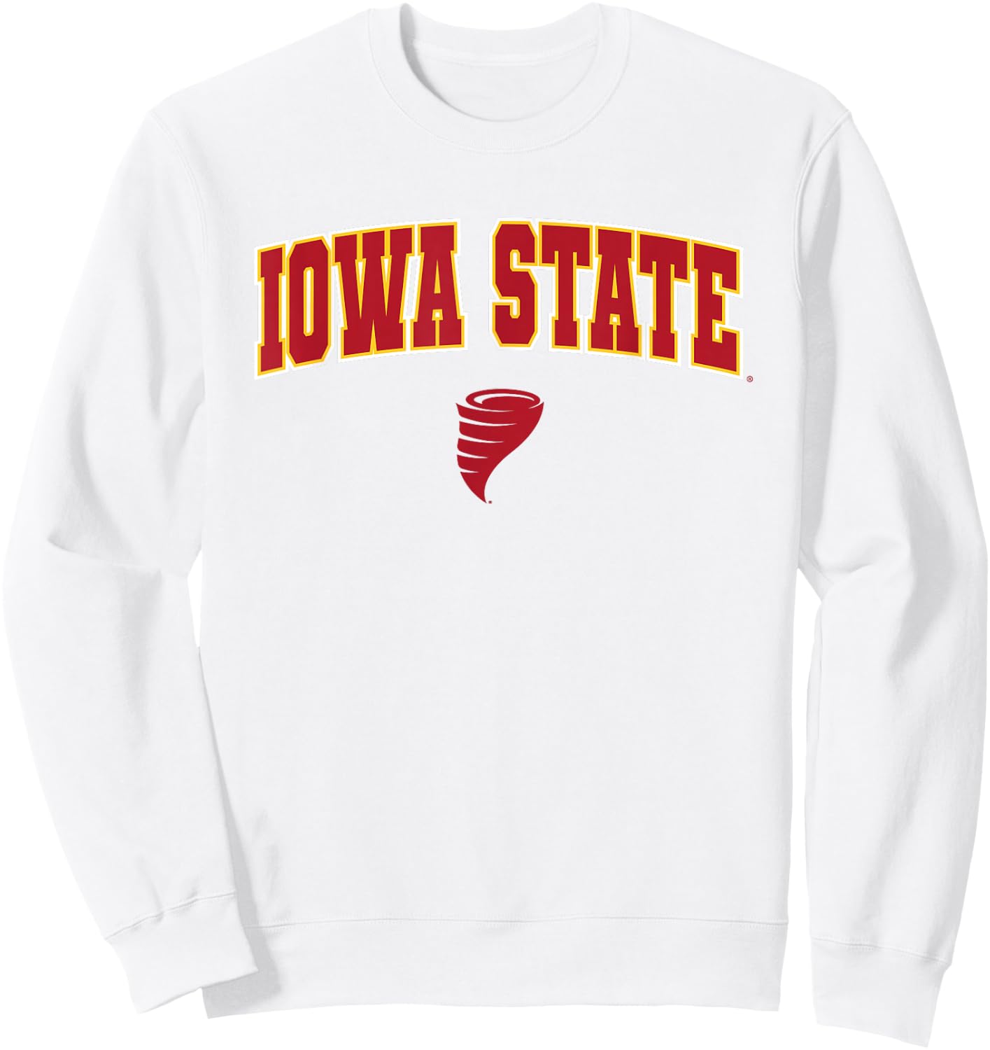Iowa State University Cyclones Arch Logo Sweatshirt - Sweatshirt | White