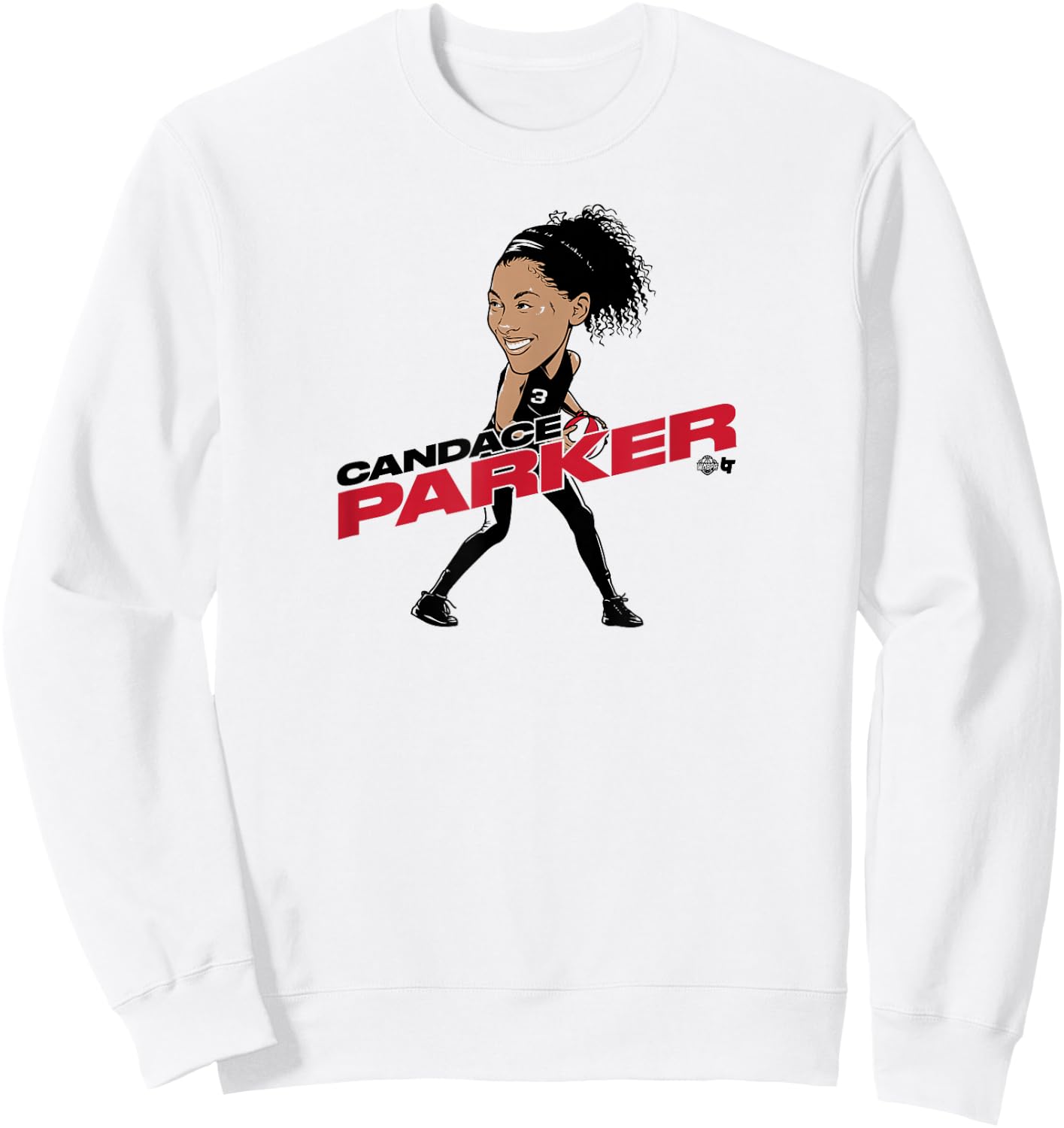 Candace Parker - Caricature - Las Vegas Basketball Sweatshirt - Sweatshirt | White