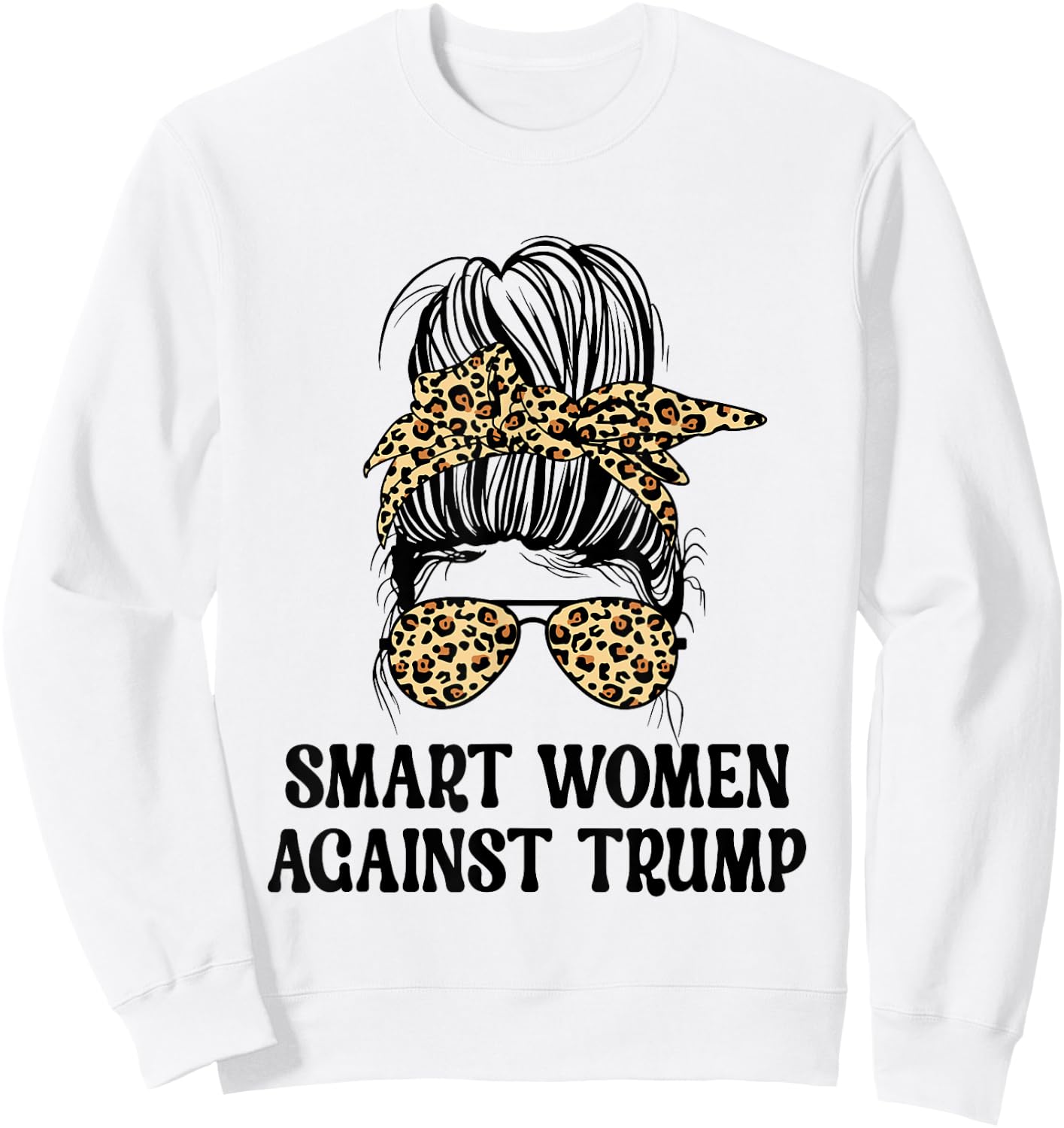 SWAT Smart Women Against Trump Funny Anti-Trump 2024 Sweatshirt - Sweatshirt | White