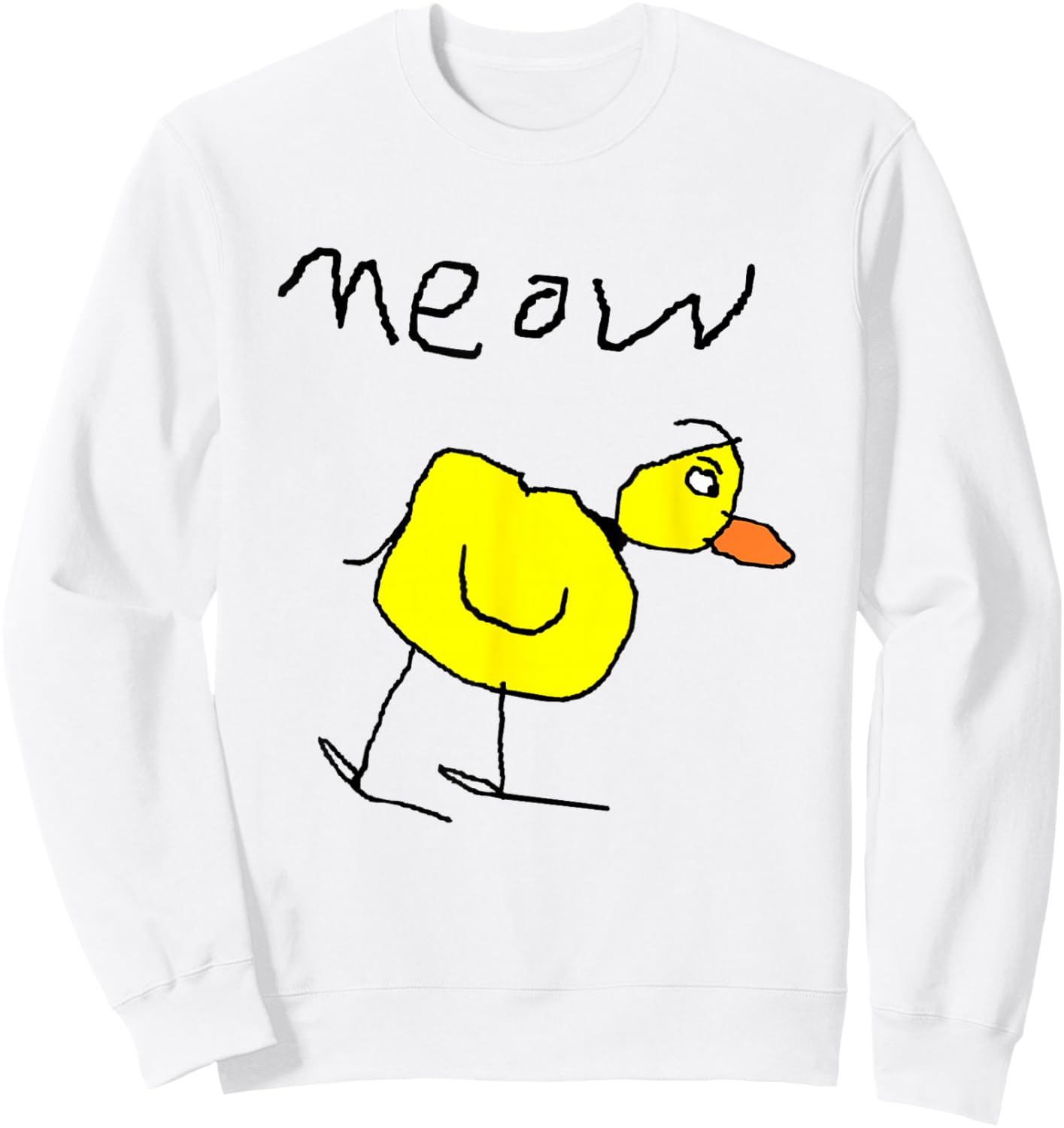 Meow the Duck Sweatshirt - Sweatshirt | White