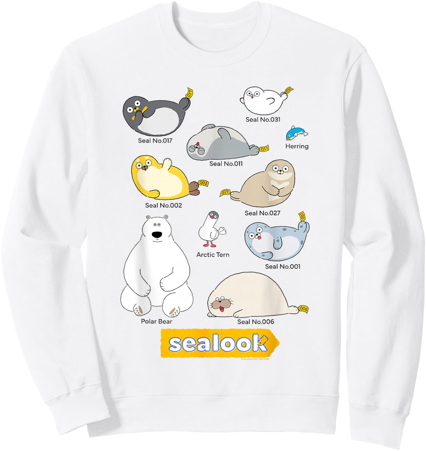 Sealook Characters Sweatshirt - Sweatshirt | White