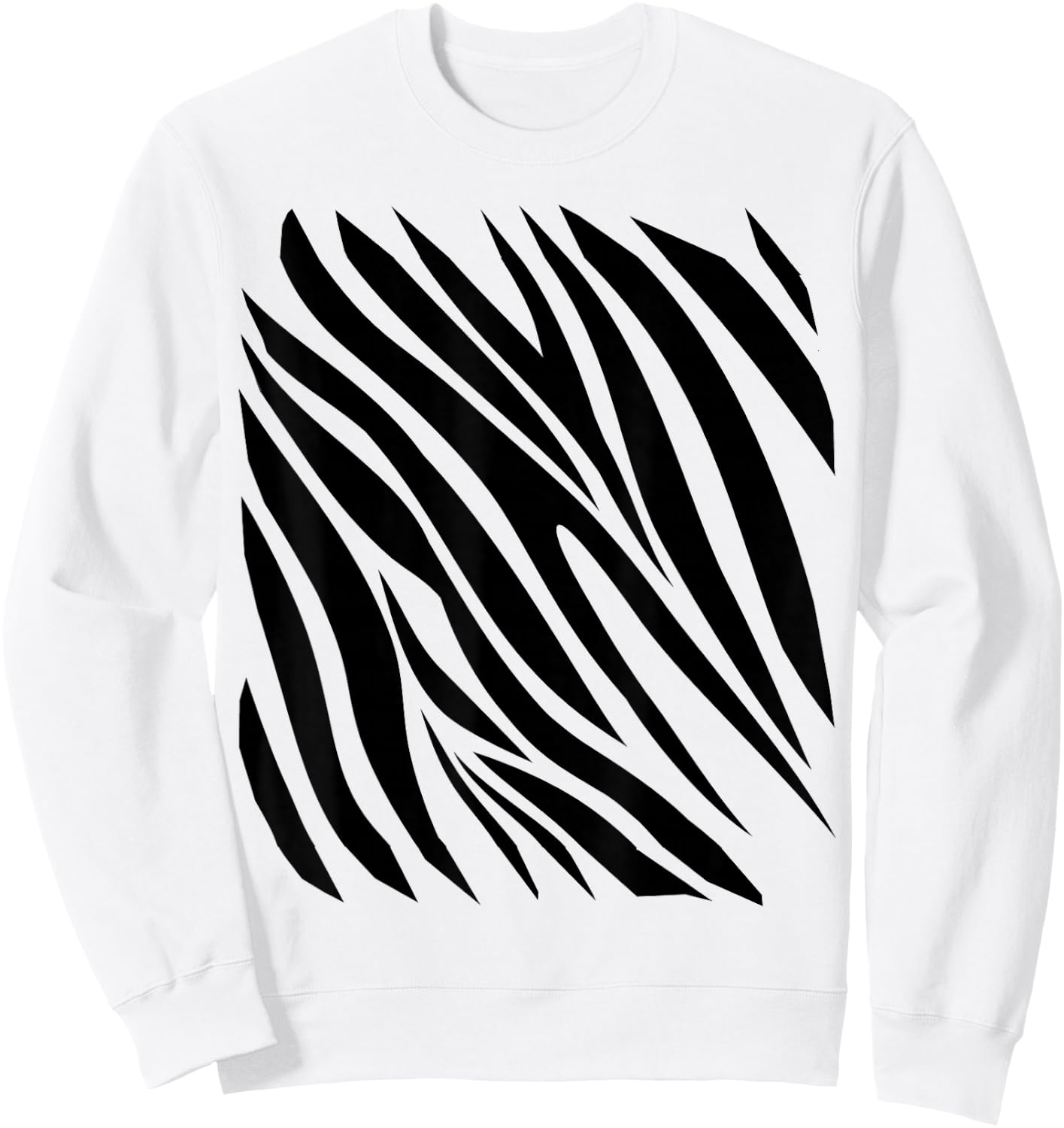 Zebra Print Idea For Kids & Zebra Strips Halloween Costume Sweatshirt - Sweatshirt | White