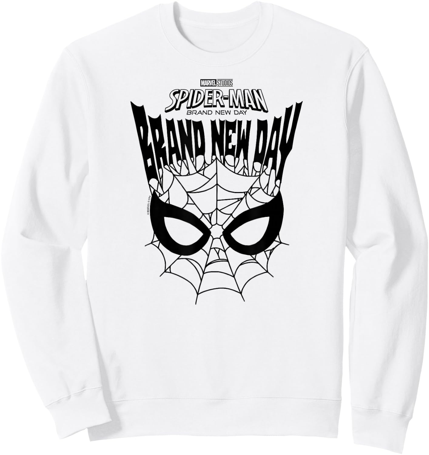 Spider-Man: BND - Mask Webs Sweatshirt - Sweatshirt | White