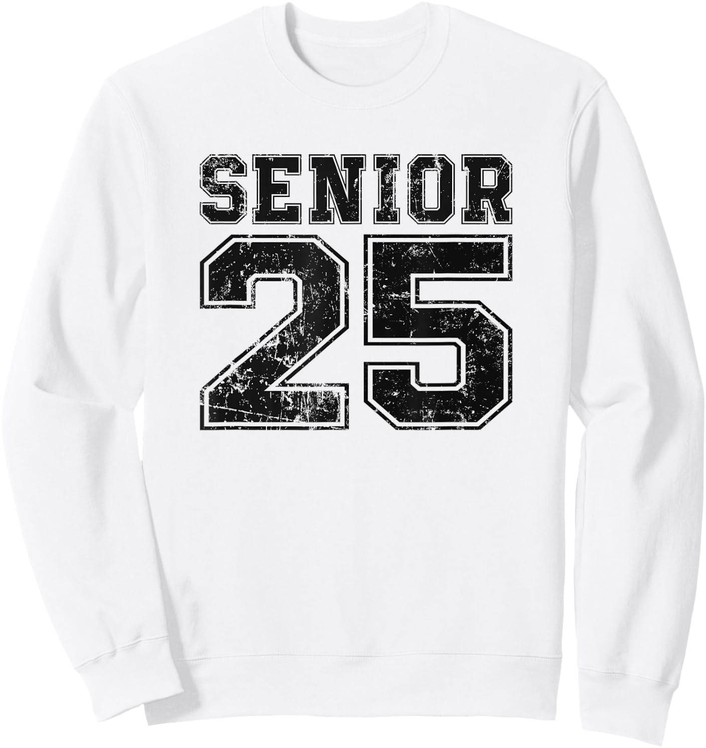 Class of 2025 Senior Graduate, Vintage Senior Graduation Sweatshirt - Sweatshirt | White