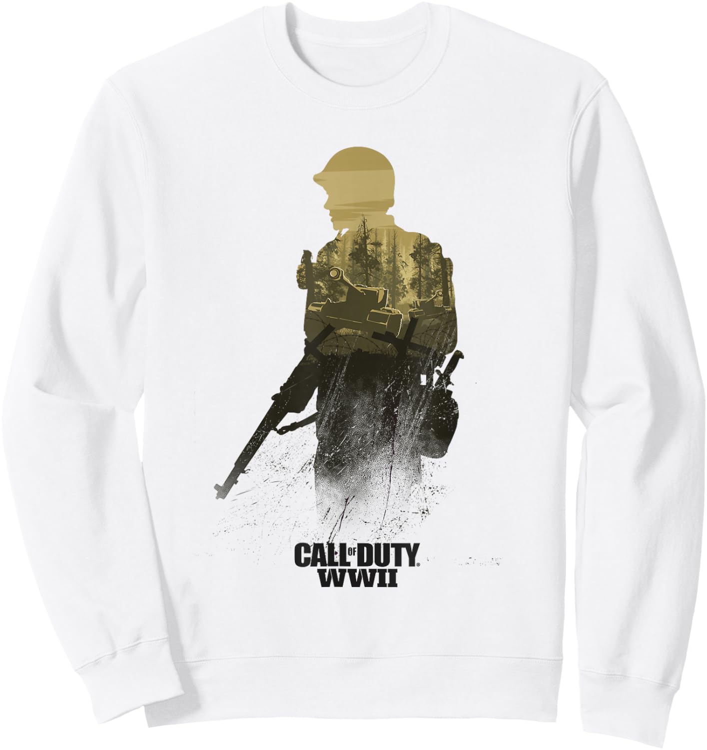 Call of Duty WWII - Forest Front Line Sweatshirt - Sweatshirt | White