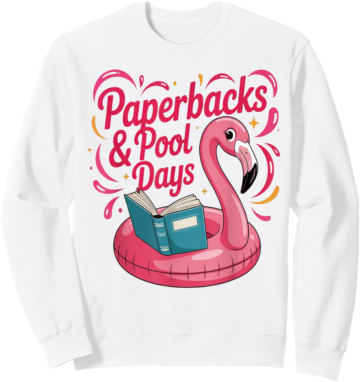 Paperbacks Pool Days Sweatshirt - Sweatshirt | White