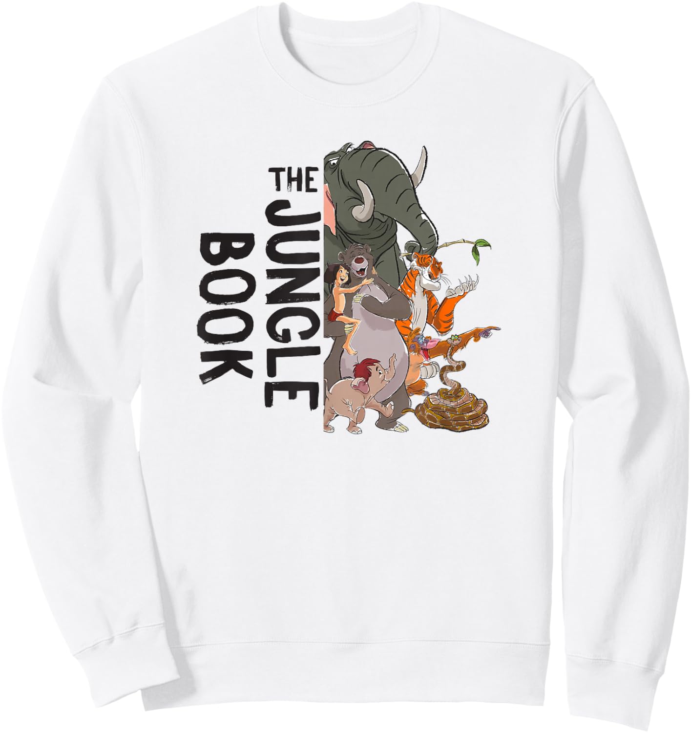 Disney The Jungle Book Split Image Group Poster Sweatshirt - Sweatshirt | White