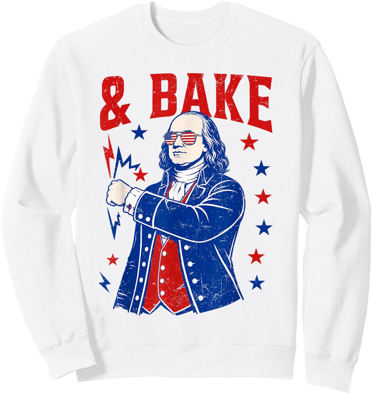 Funny Shake and Bake 4th of July Couple Matching Men Women Sweatshirt - Sweatshirt | White