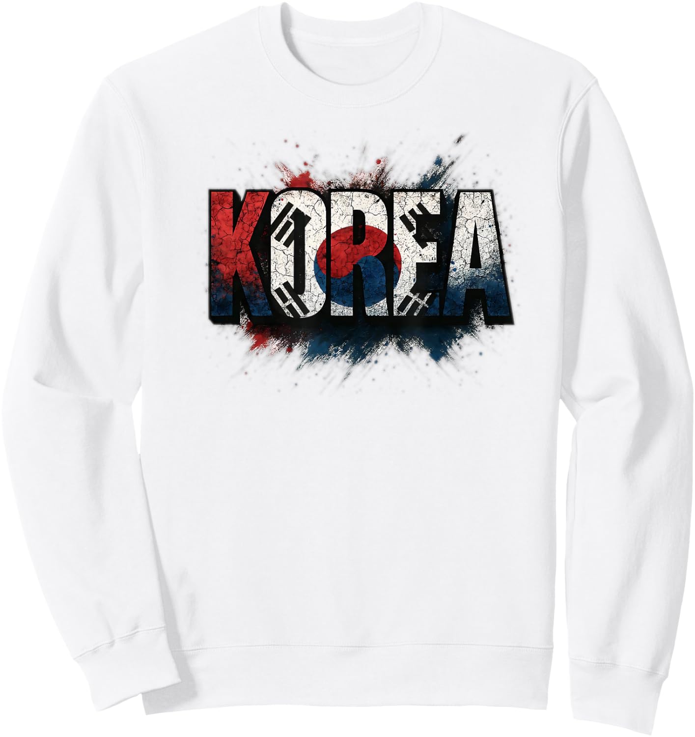 Corée du Sud Drapeau Corée du Sud pour Homme/Femme/Jeune/Enfant Sweatshirt - Sweatshirt | White