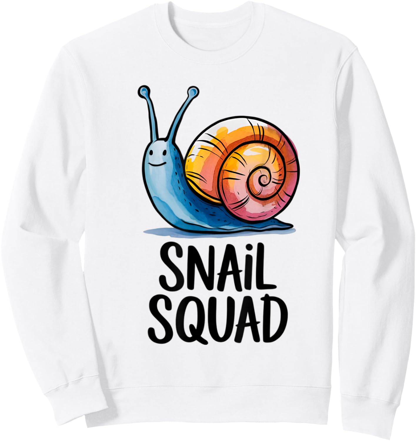 Snail Squad Snail Kids Sweatshirt - Sweatshirt | White