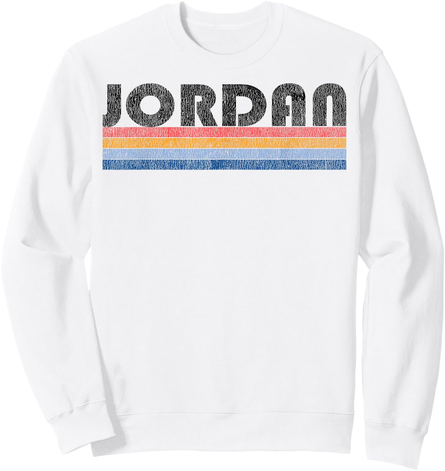 Vintage 1980s Style Jordan Sweatshirt - Sweatshirt | White
