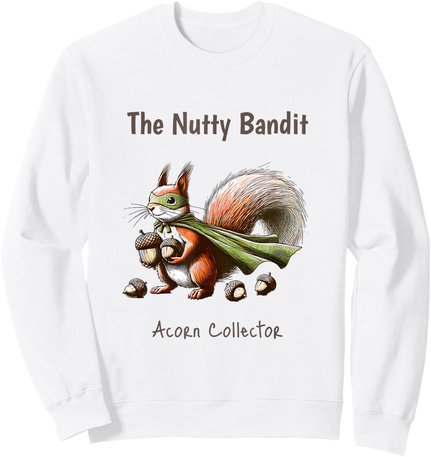 Funny Squirrel Cute Woodland Creatures Kids Women Men Animal Sweatshirt - Sweatshirt | White