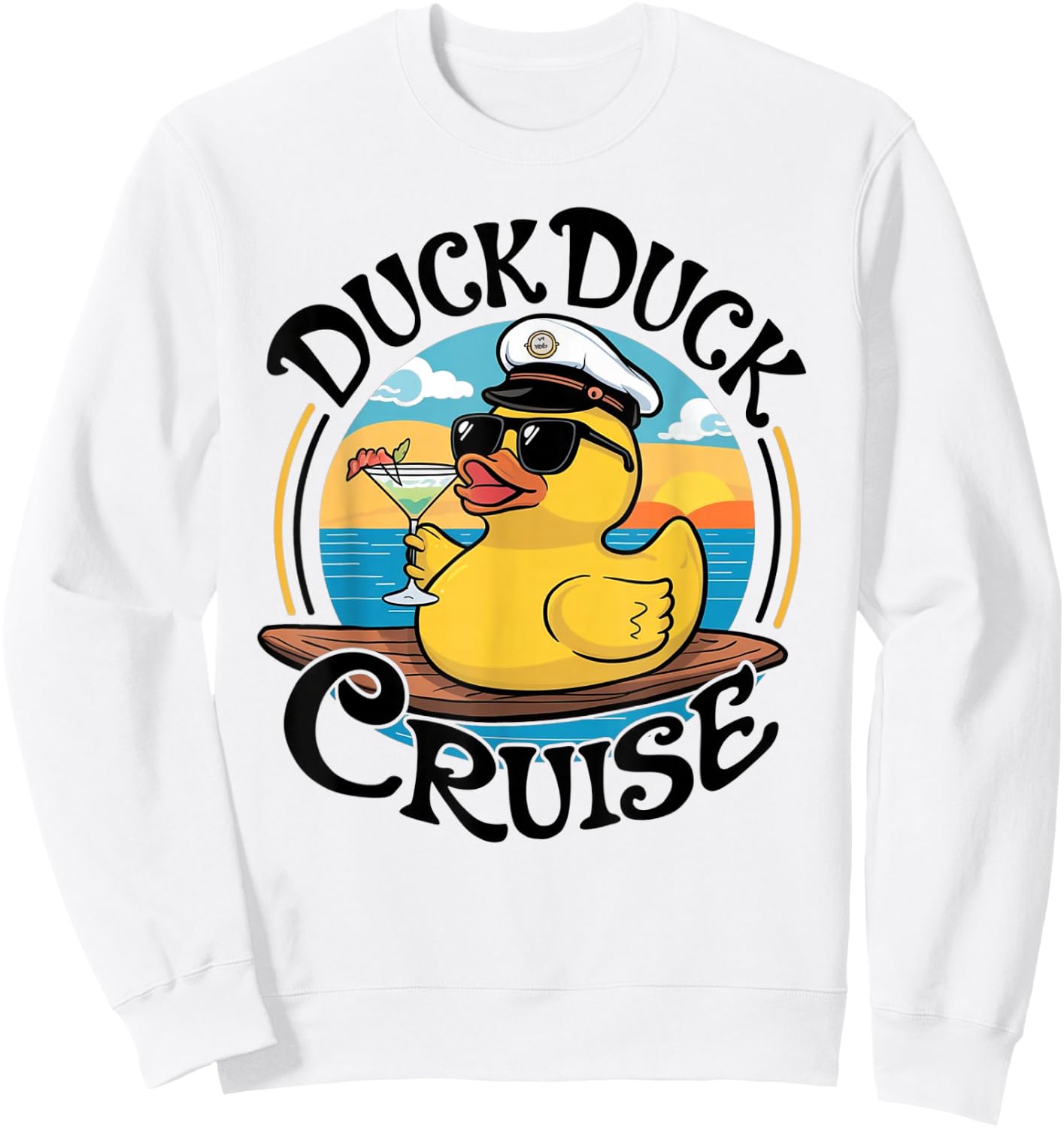 Duck Duck Cruise Funny Family Cruising, Girls Gone Cruising Sweatshirt - Sweatshirt | White