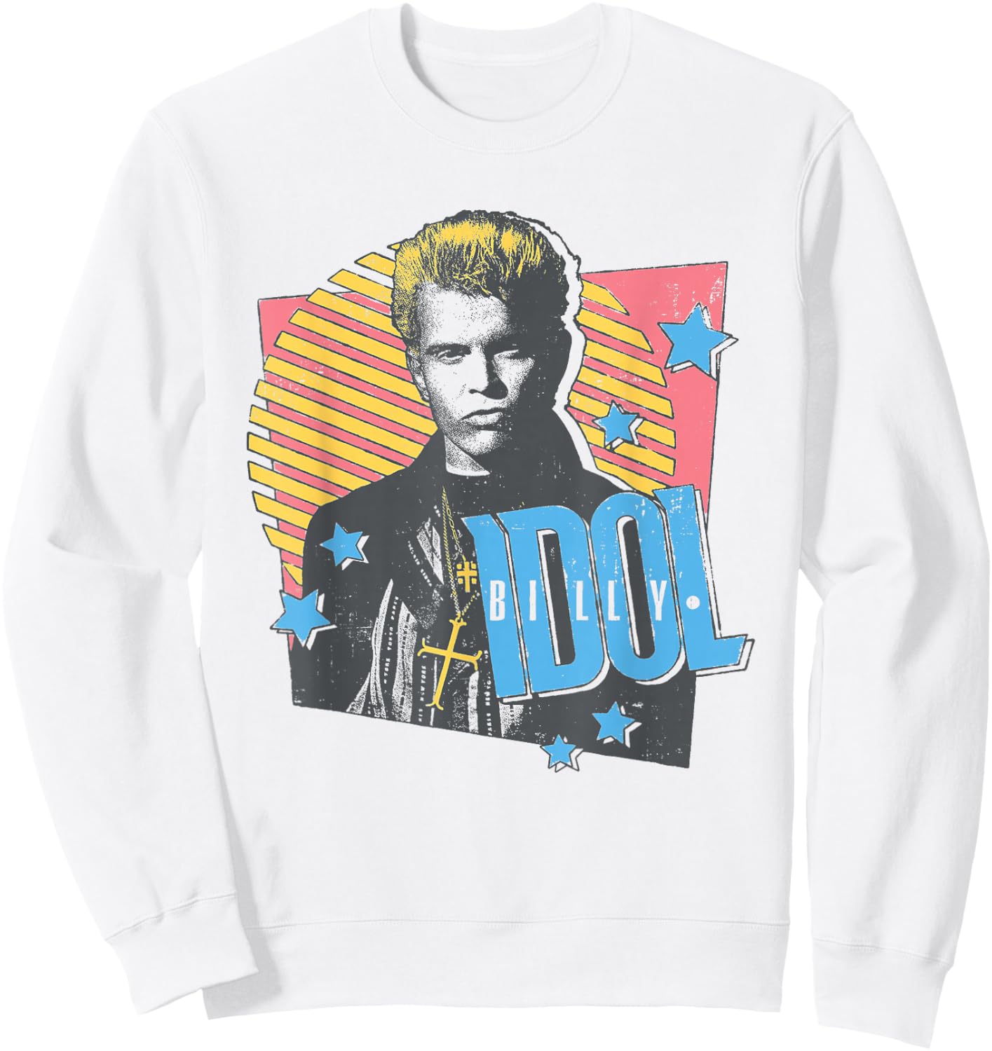 Billy Idol - Retro Contour , white, S Sweatshirt - Sweatshirt | White