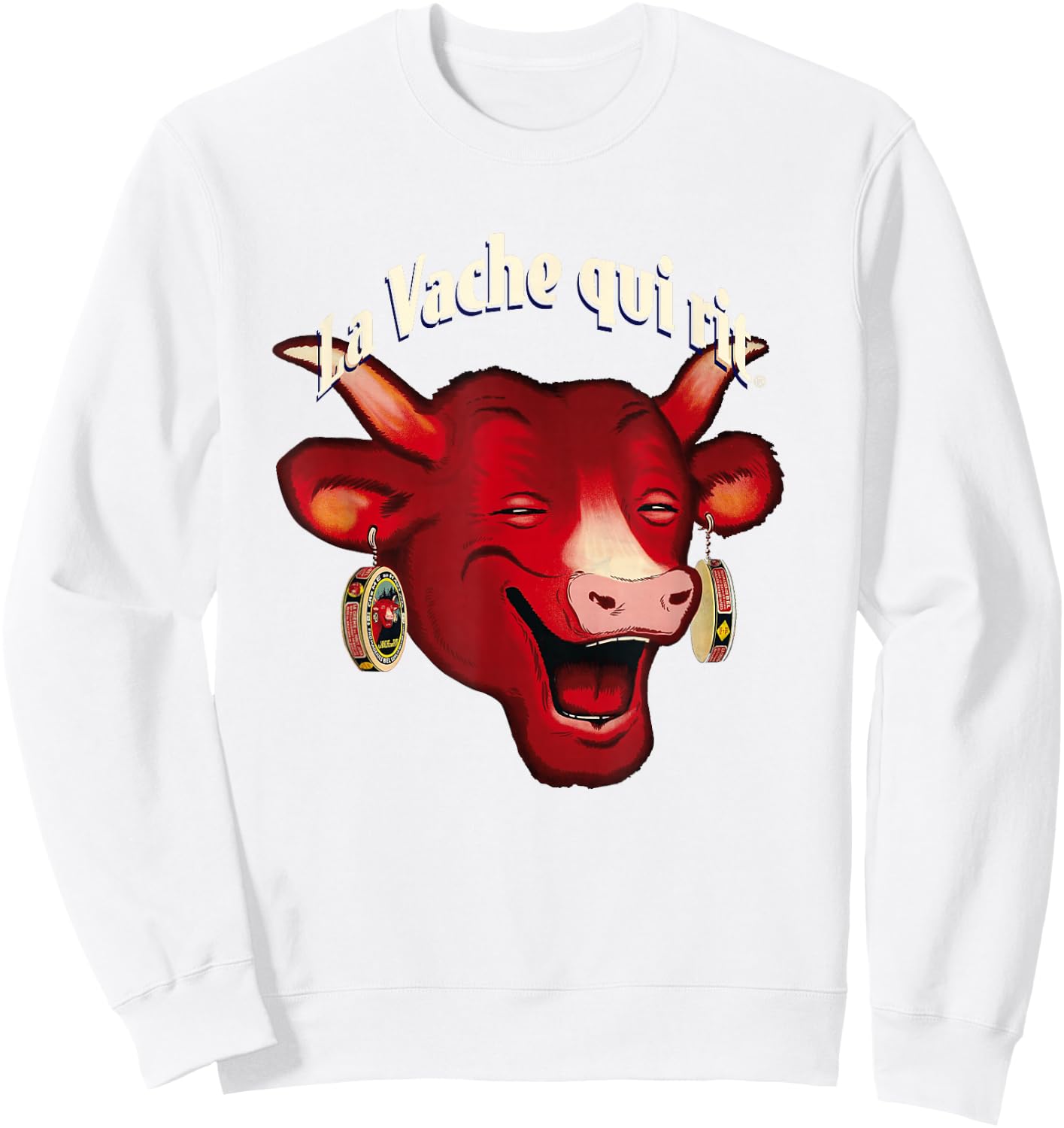 The Laughing Cow La Vache Qui Rit Sweatshirt - Sweatshirt | White