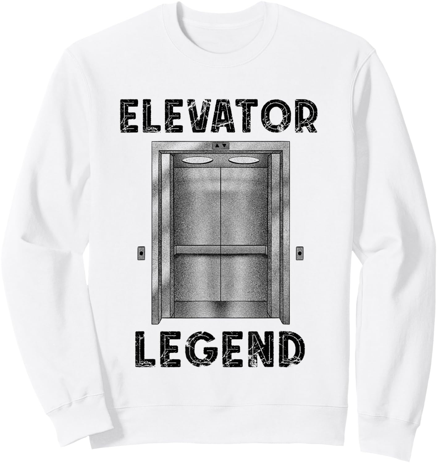 Elevator Legend Elevator Mechanic Engineer Elevator Lover Sweatshirt - Sweatshirt | White