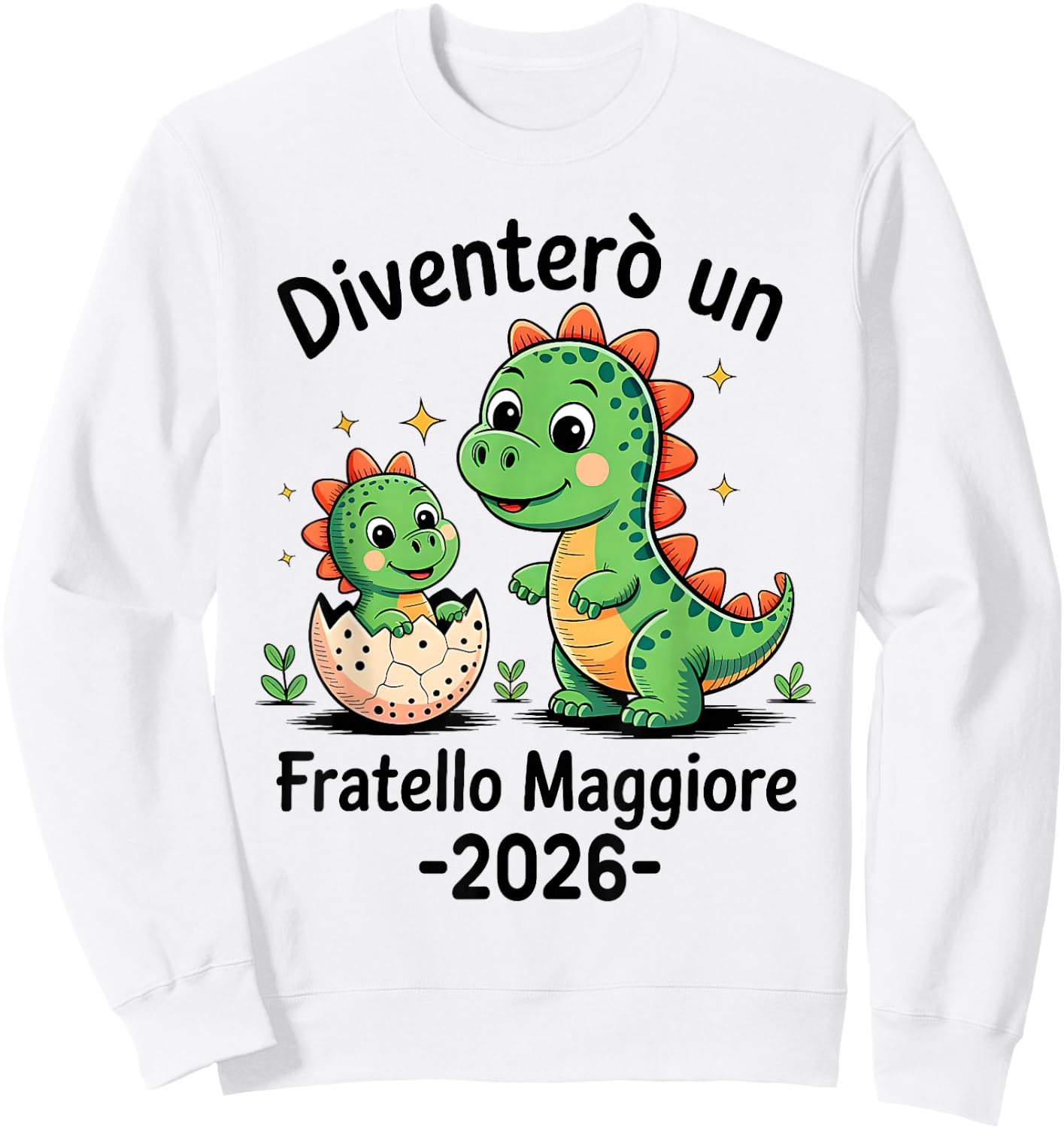 Fratello Maggiore 2026 Diventerò Fratello Maggiore 2026 Sweatshirt - Sweatshirt | White