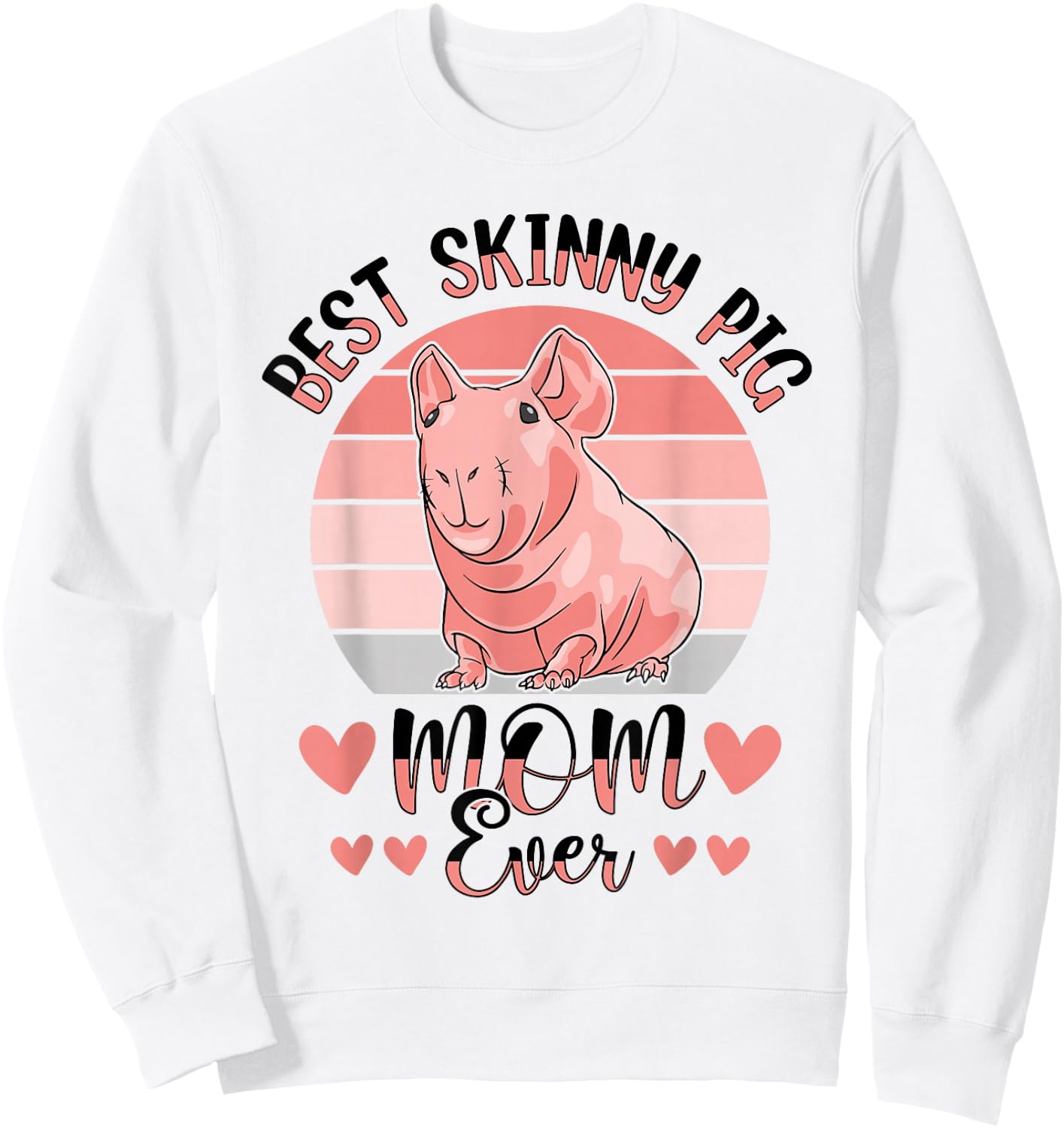 Hairless Guinea Pig Skinny Pig Owner Cavy Rodent Pet Sweatshirt - Sweatshirt | White