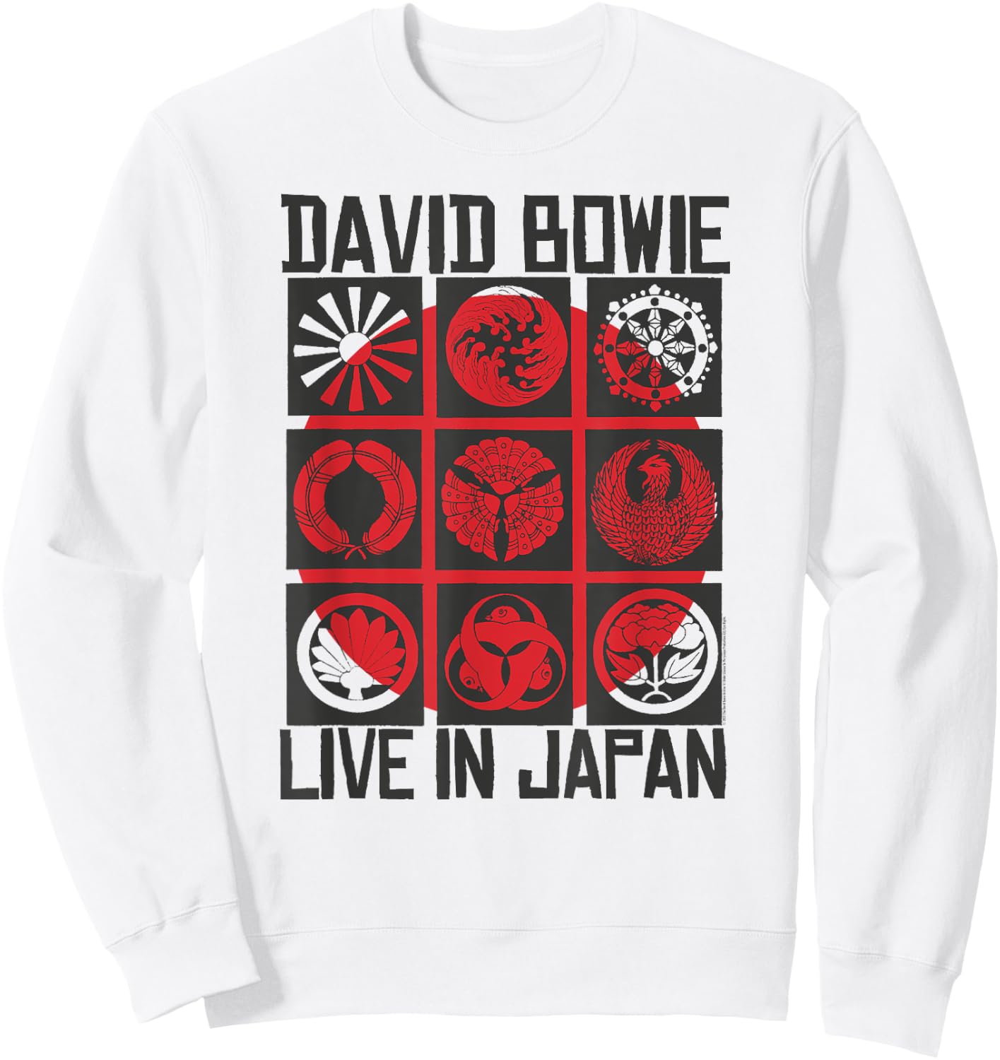 David Bowie - Live in Japan , white, S Sweatshirt - Sweatshirt | White