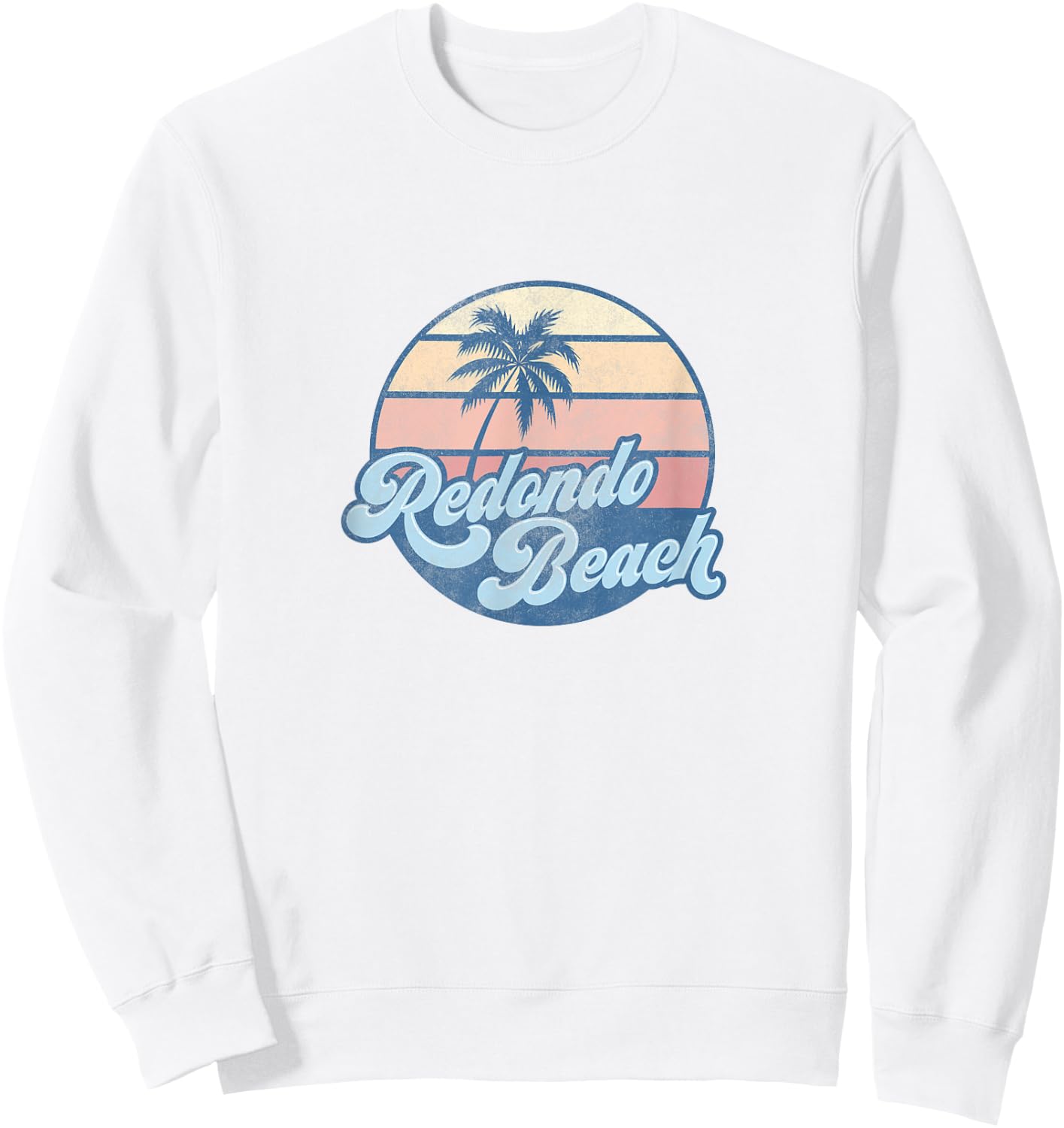 Redondo Beach California CA T Shirt Vintage 70s Surfer Sweatshirt - Sweatshirt | White
