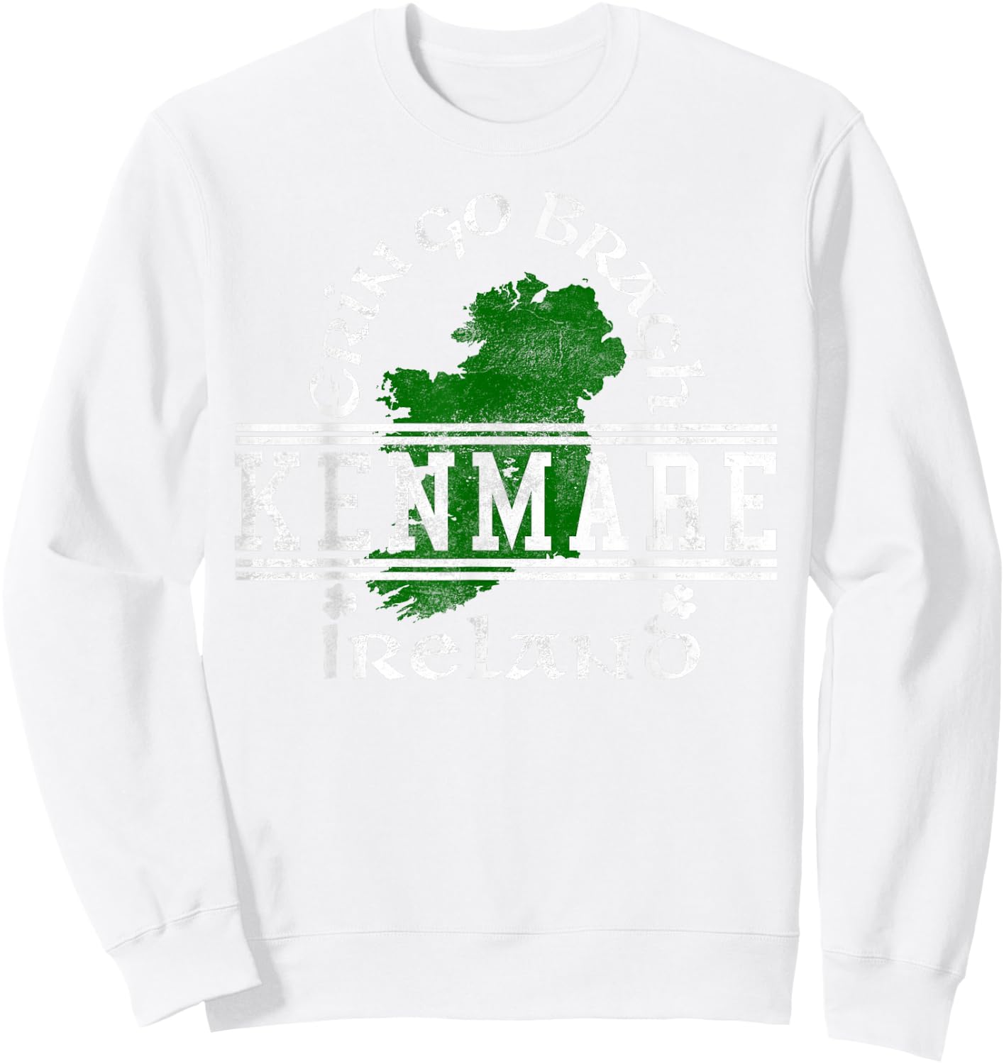 Kenmare Ireland Distressed Sweatshirt - Sweatshirt | White
