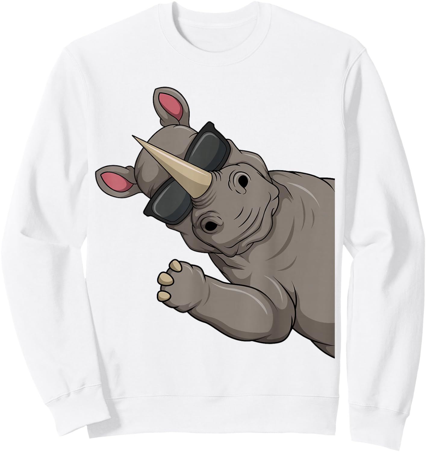 Rhino Children's Boys' Women's , White Sweatshirt - Sweatshirt | White