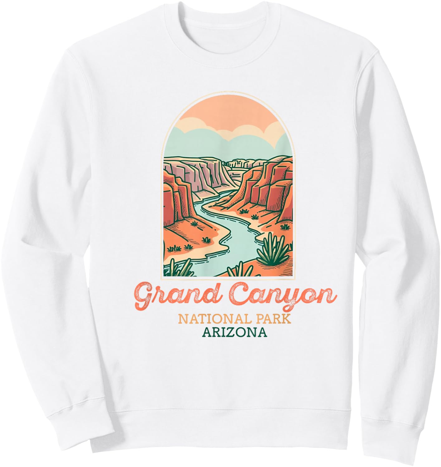 Grand Canyon National Park Souvenir Arizona Hommes Femmes Sweatshirt - Sweatshirt | White