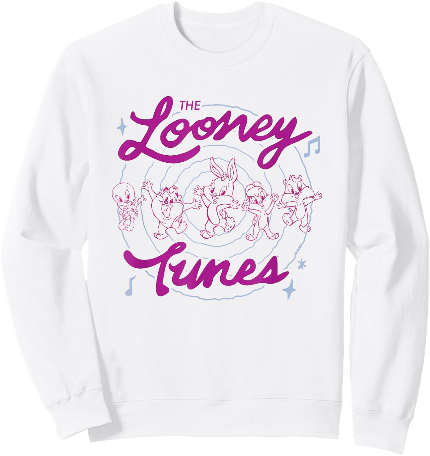 Looney Tunes The Baby Looney Tunes Wavy Retro Logo Sweatshirt - Sweatshirt | White