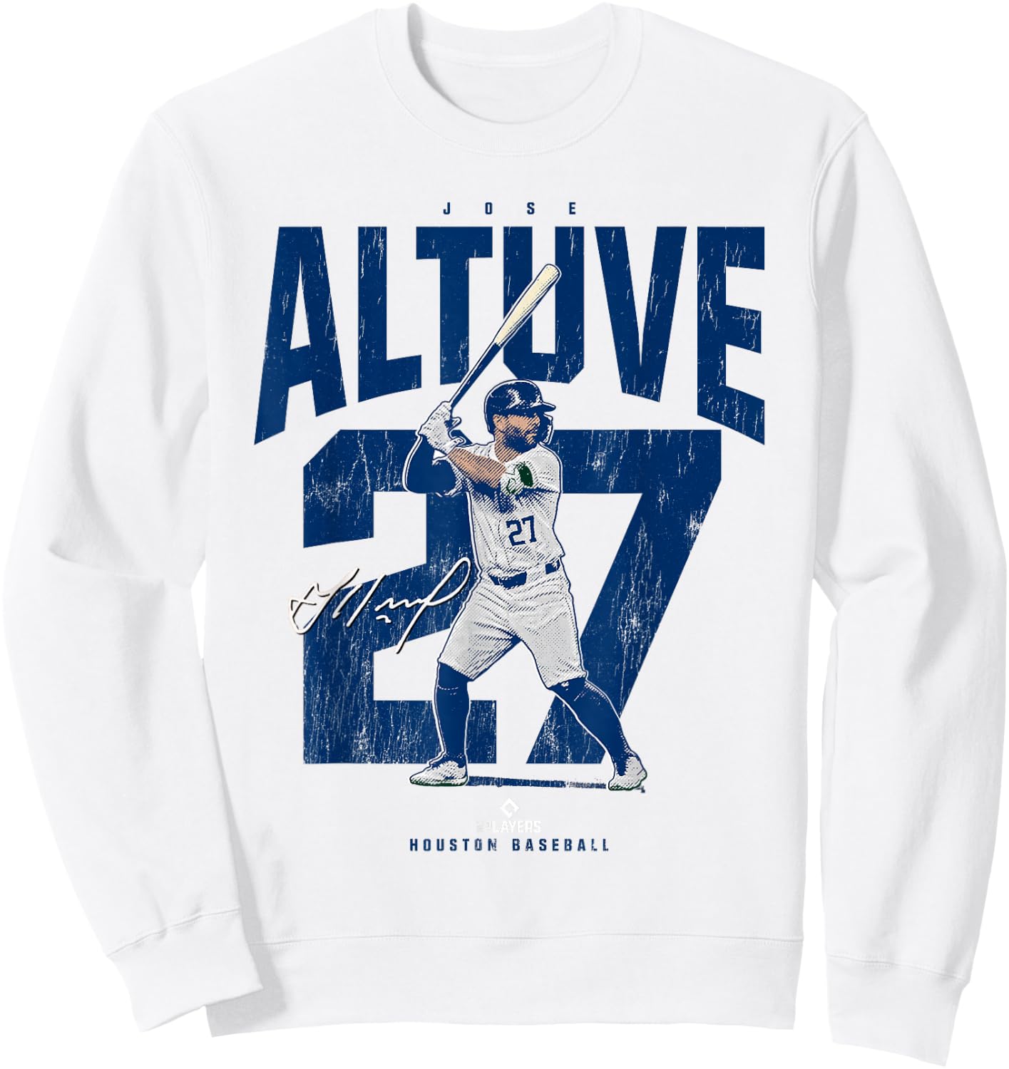 Jose Altuve | Houston Baseball Players | MLBJAL3901 Sweatshirt - Sweatshirt | White