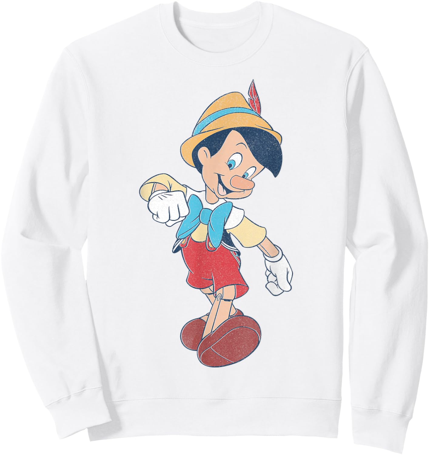 Disney Pinocchio Vintage Portrait Small Sweatshirt - Sweatshirt | White