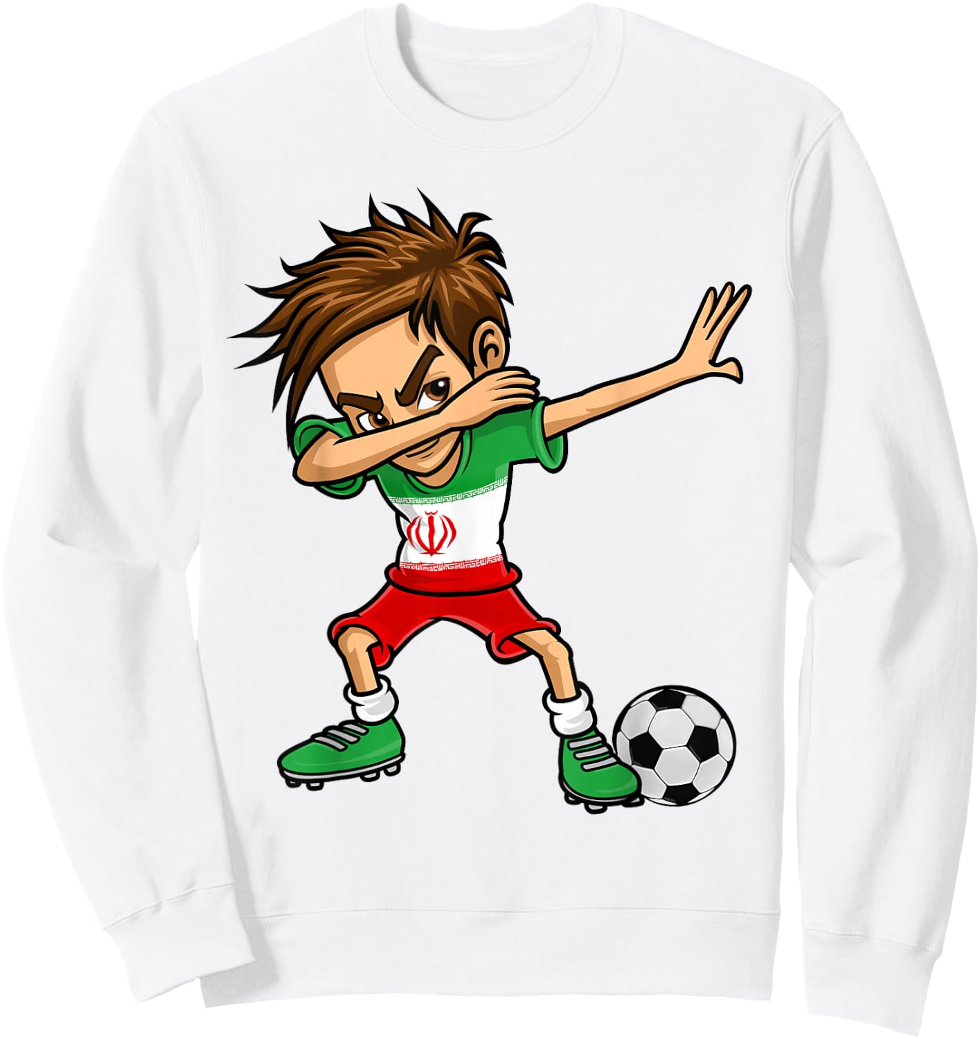 Iran Fußball Trikot - Iran Fußball Junge Sweatshirt - Sweatshirt | White