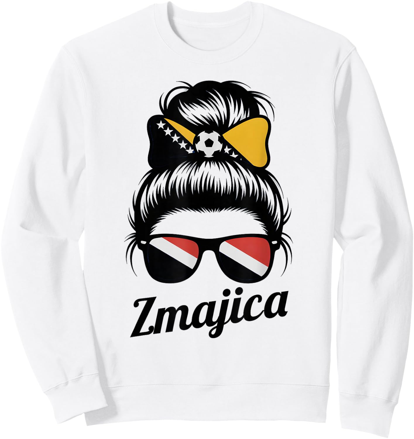 Proud ZMAJICA Bosnian Zmajice Girl Game Day Hajmo Bosno Mom Sweatshirt - Sweatshirt | White
