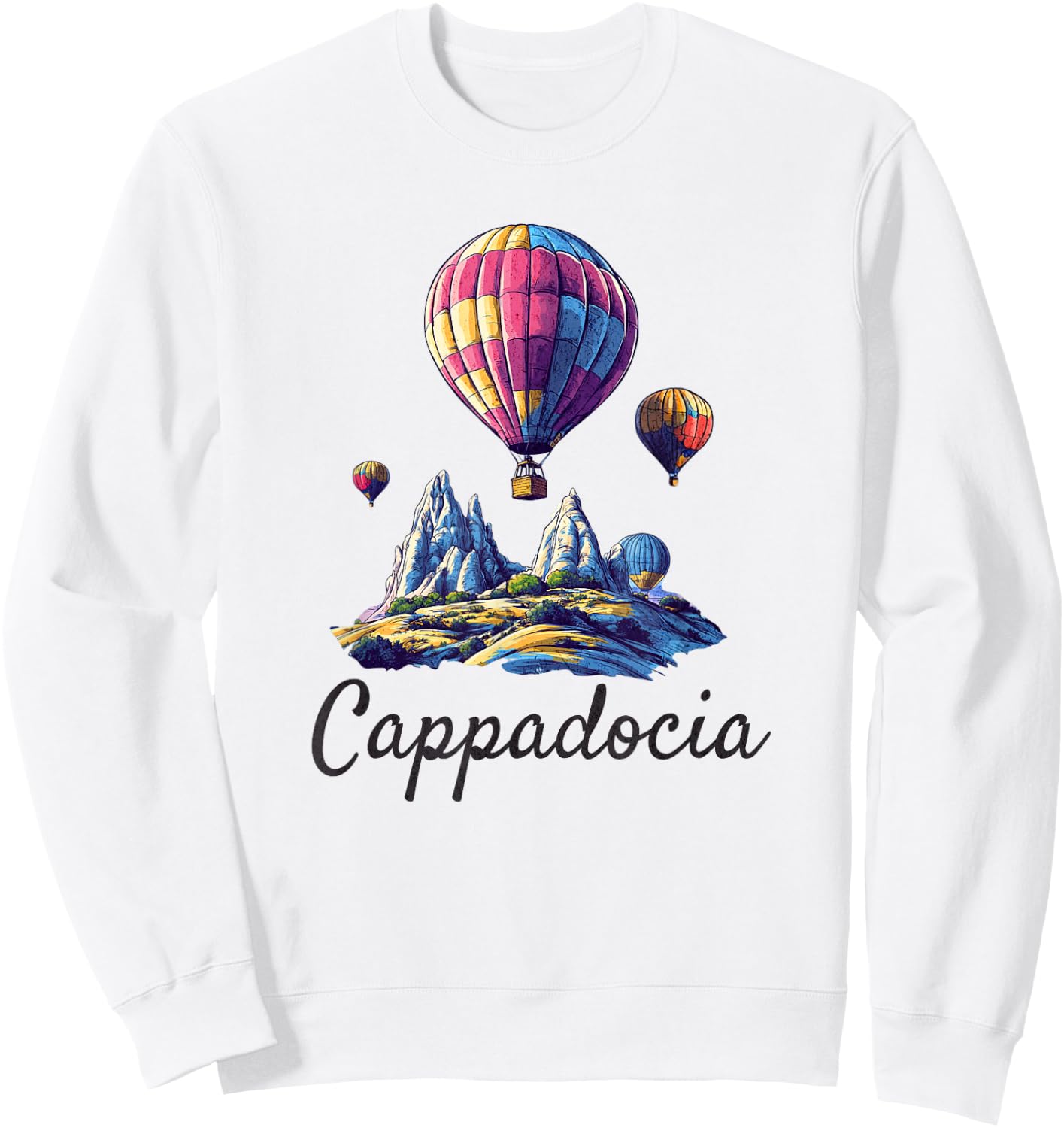 Turkey Cappadocia Souvenir / Cappadocia Sweatshirt - Sweatshirt | White
