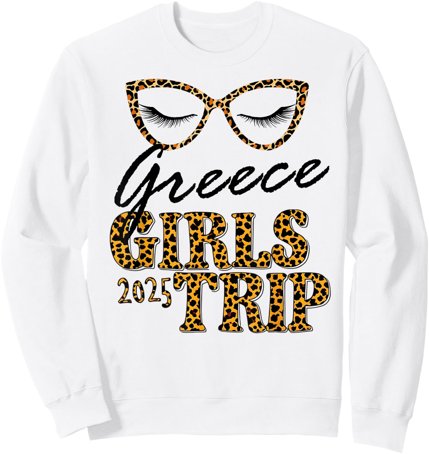 Girls Trip Greece 2025 Shirt Vacation Weekend Birthday Squad Sweatshirt - Sweatshirt | White