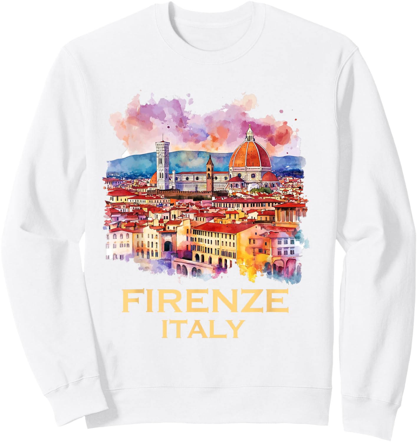 Firenze Italy Souvenirs Skyline Souvenir From Florence Italy Sweatshirt - Sweatshirt | White