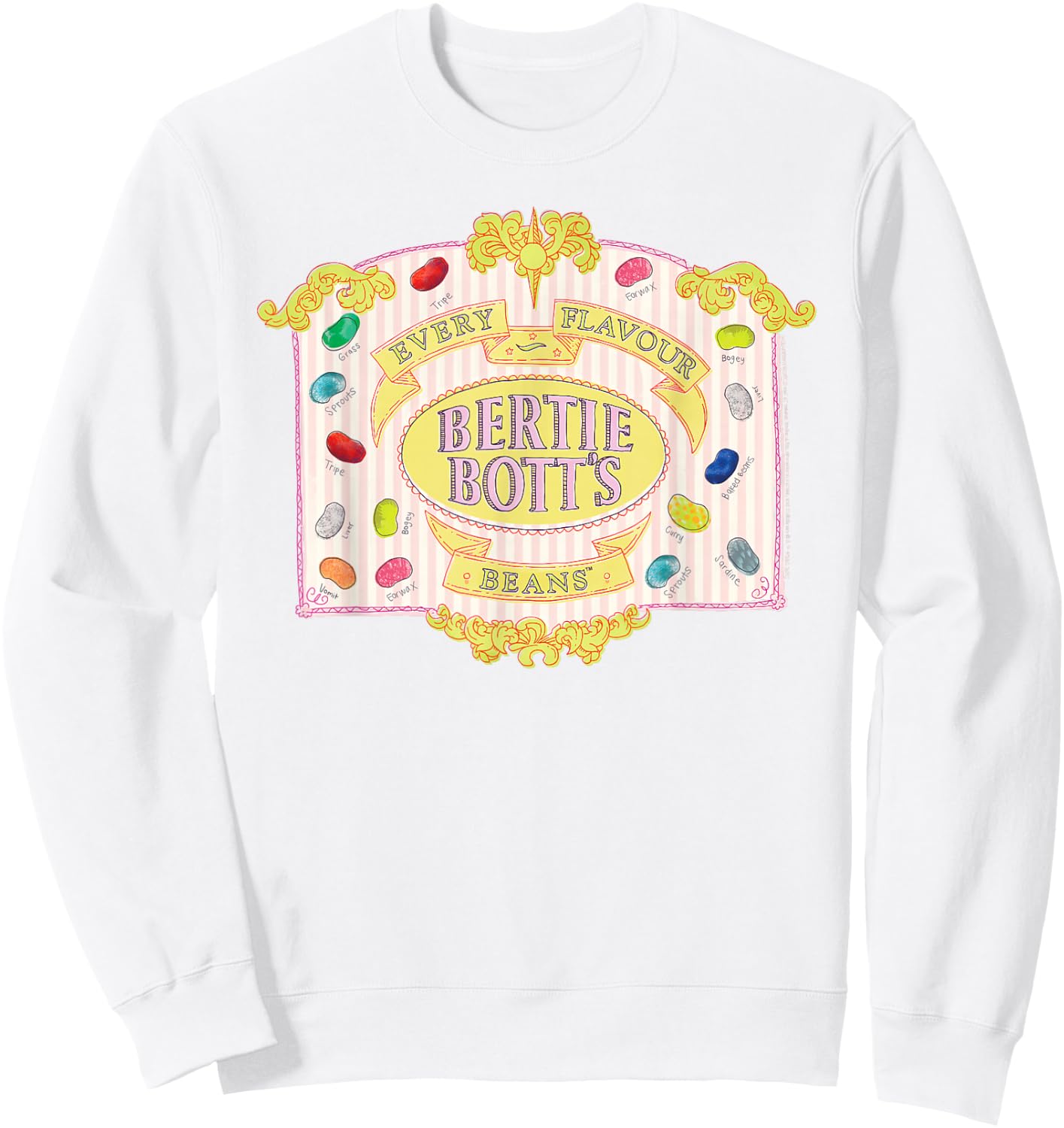 Harry Potter Bertie Bott's Every Flavour Beans Sweatshirt - Sweatshirt | White