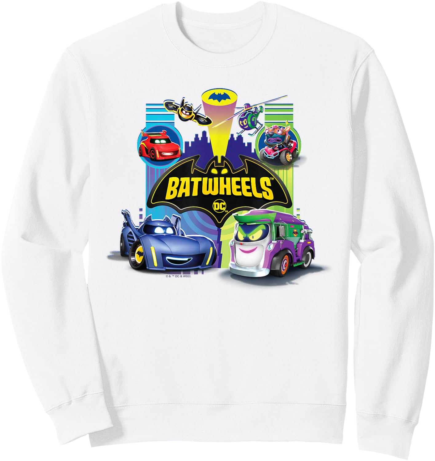 Batman Batwheels Team vs Team Sweatshirt - Sweatshirt | White