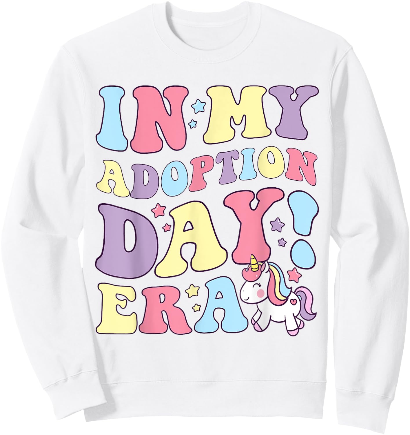Outta My Way It's Adoption Day, In My Adoption Day Era Kids Sweatshirt - Sweatshirt | White