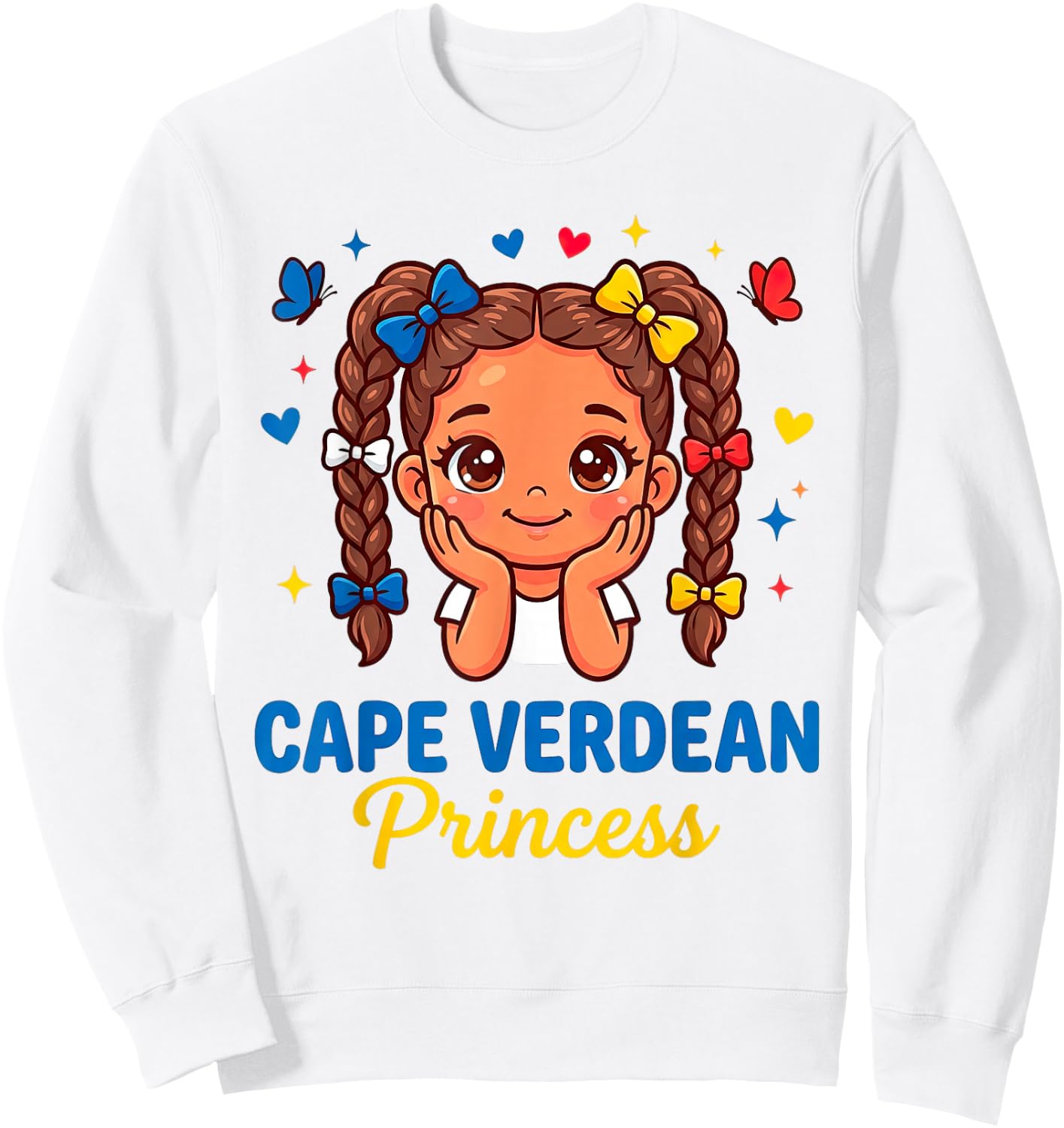 Cape Verde for Girl Cape Verdean Travel Graphic Sweatshirt - Sweatshirt | White
